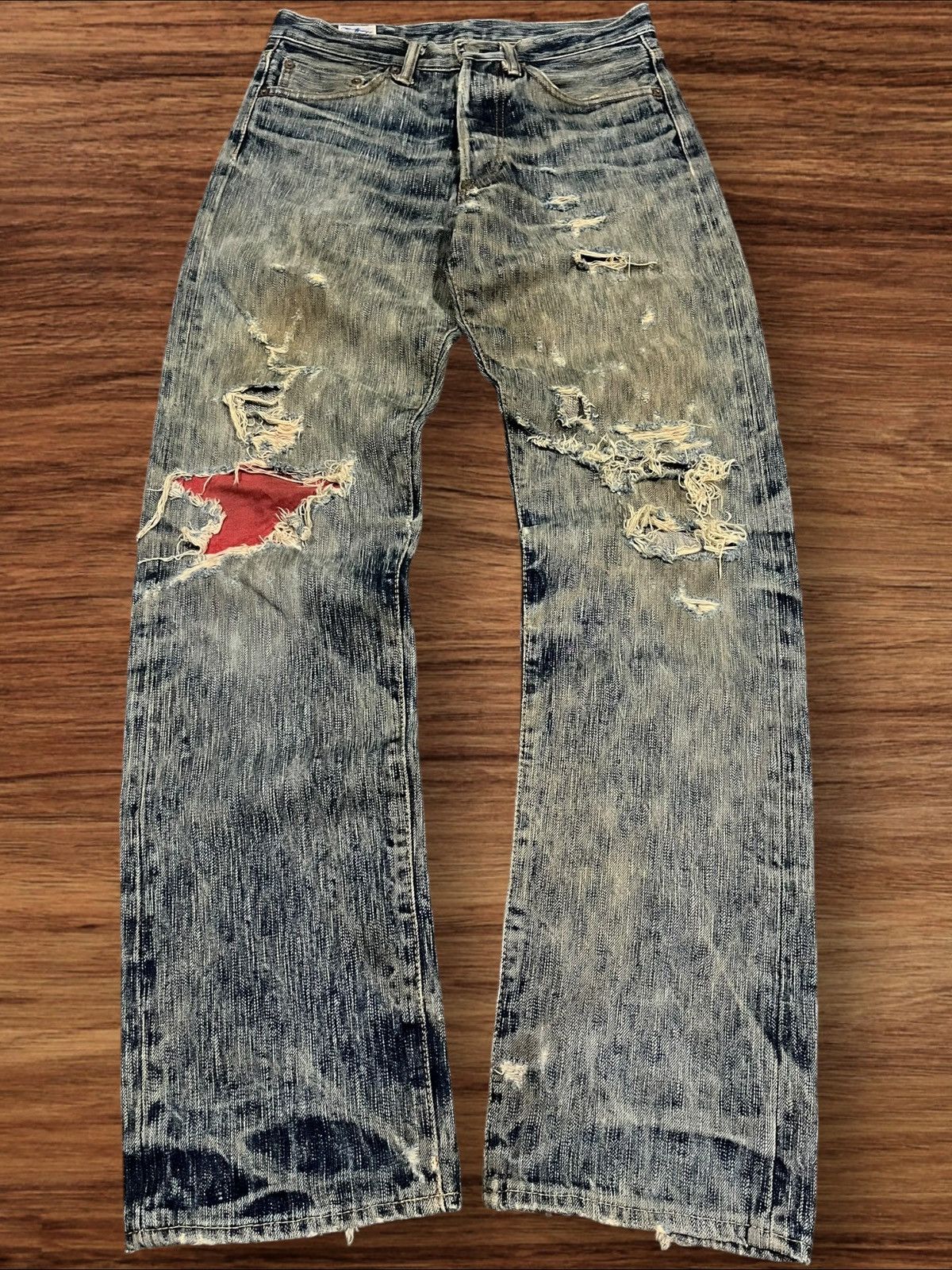 Kapital Vintage 18oz Eight G Union Made Selvedge Distressed Jeans Size US 30 / EU 46 - 1 Thumbnail