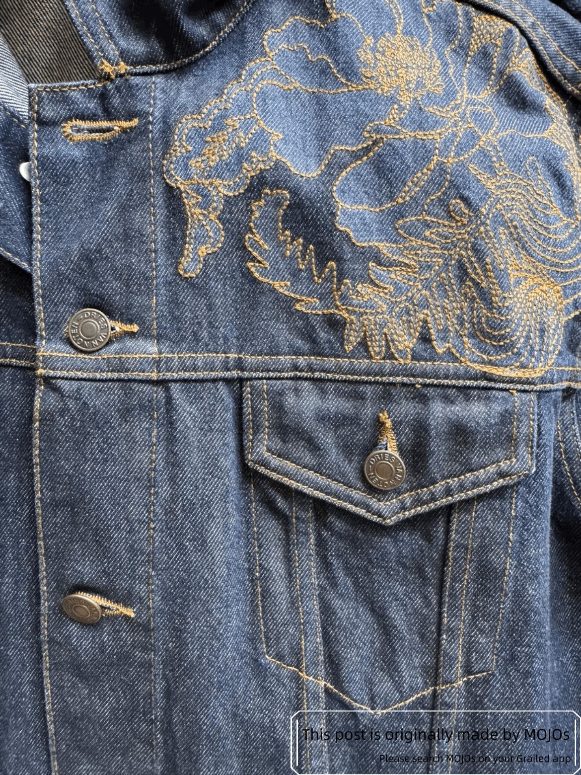 Dries Van Noten Dries Van Noten 18SS Runway Stitches Denim Jacket Size US L / EU 52-54 / 3 - 3 Thumbnail