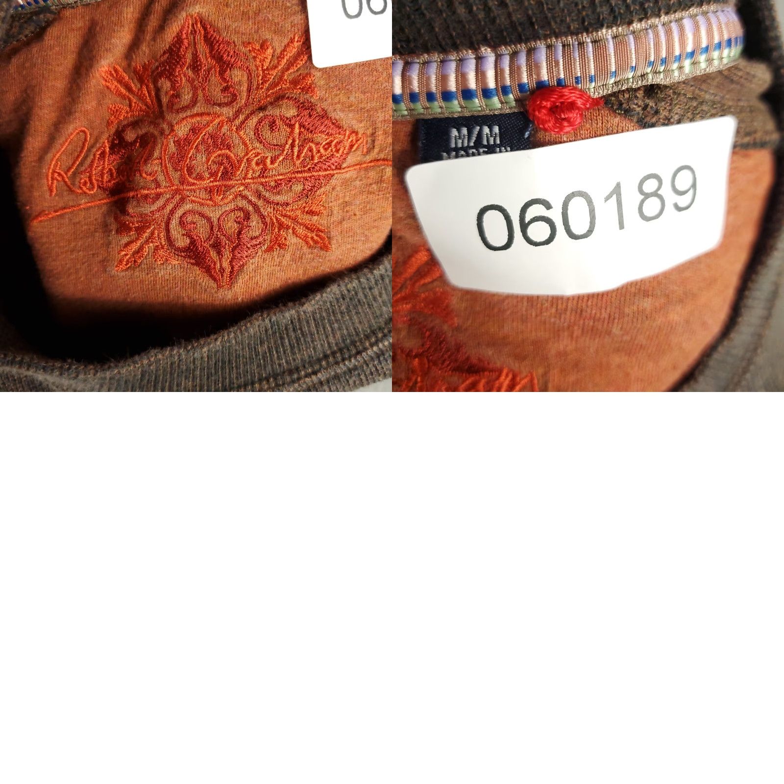 Robert Graham Robert Graham Sweater Mens Medium Brown Casual Pullover Knit Mock Neck Long Sleeve Size US M / EU 48-50 / 2 - 8 Thumbnail