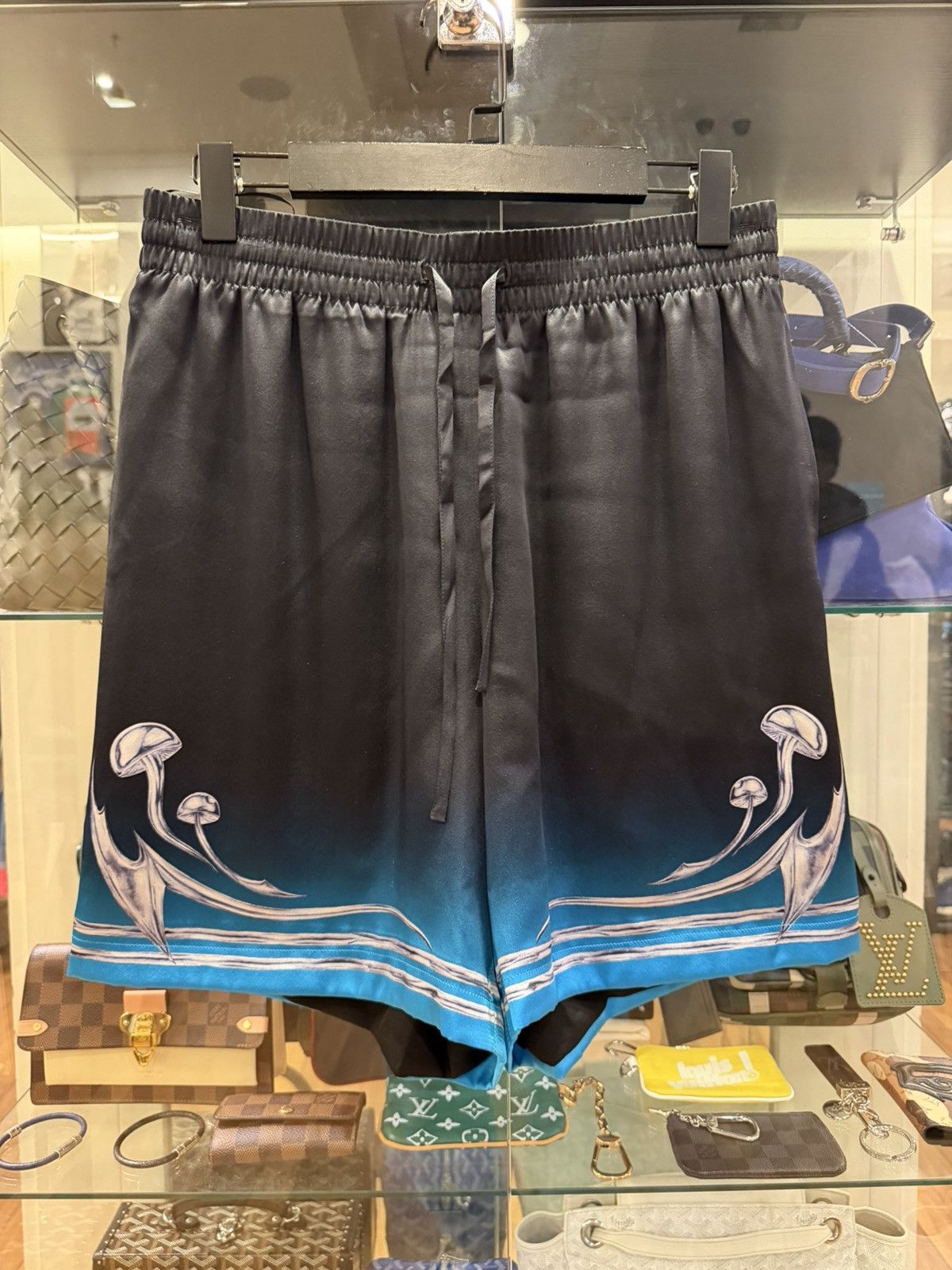 Casablanca Casablanca Chrome Mushroom Silk Shorts Size US 30 / EU 46 - 1 Thumbnail