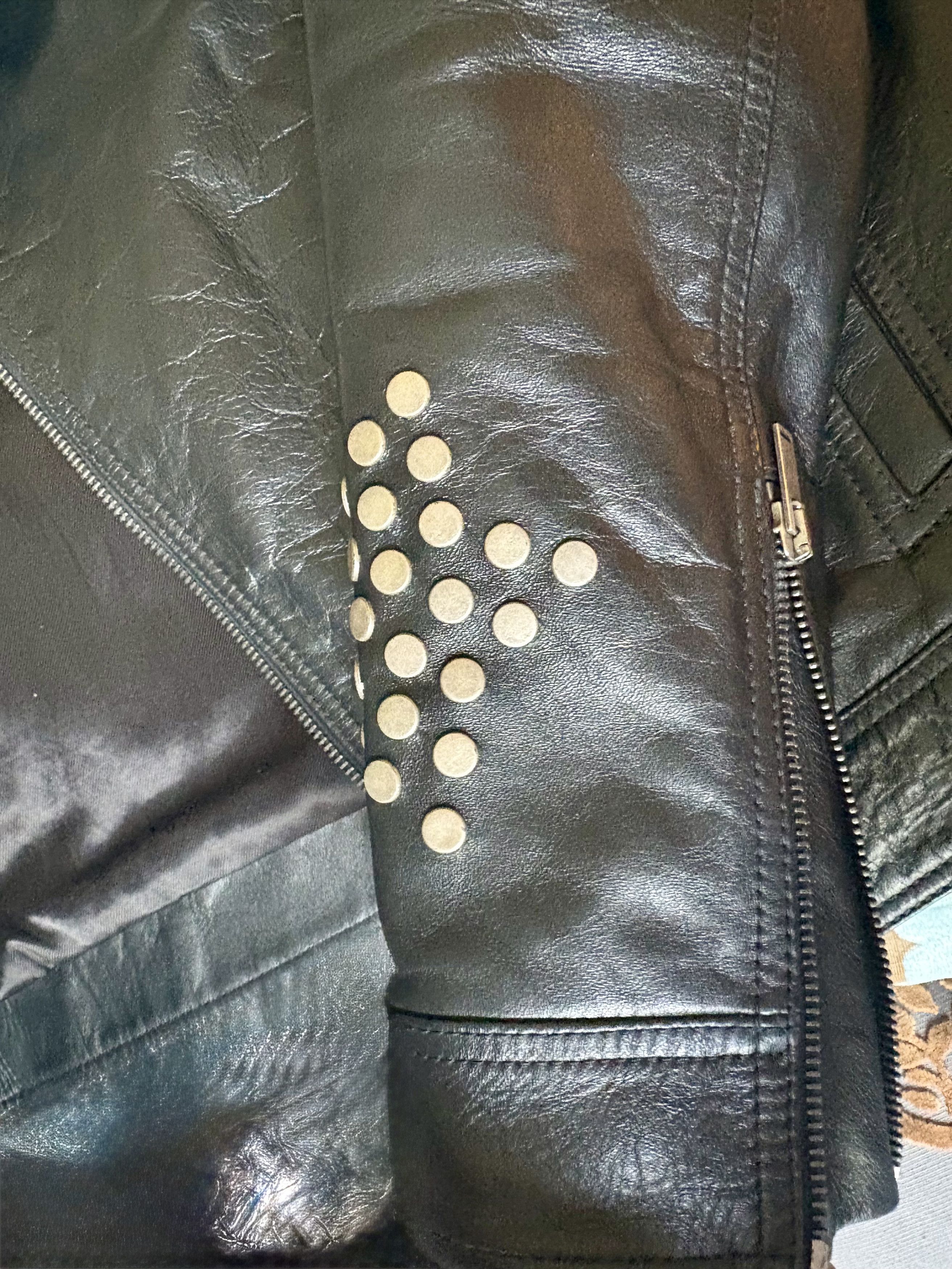 Saint Laurent Paris Saint Laurent Leather Studded Jacket Size XS / US 0-2 / IT 36-38 - 5 Thumbnail