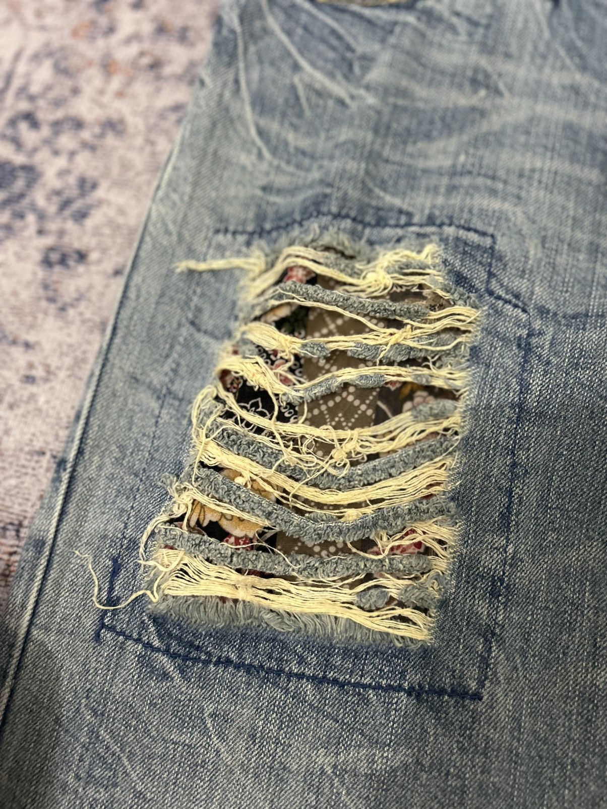 Hysteric Glamour Japanese Brand Doublle layer Rippert Jeans Size US 32 / EU 48 - 6 Thumbnail