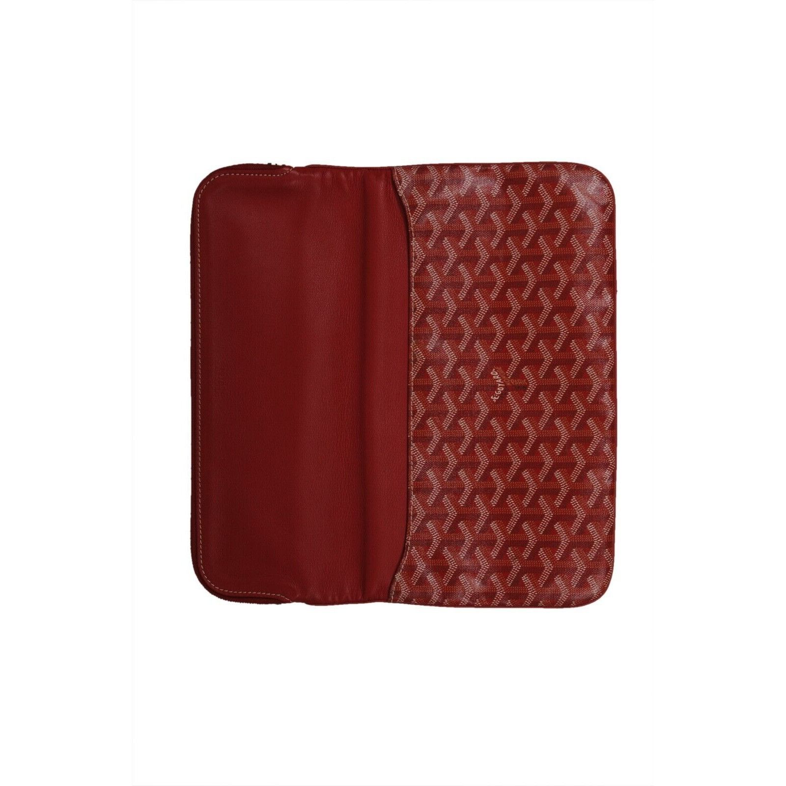 Goyard Saint Marie Clutch Bag Red Coated Canvas - 02250 Size ONE SIZE - 3 Thumbnail