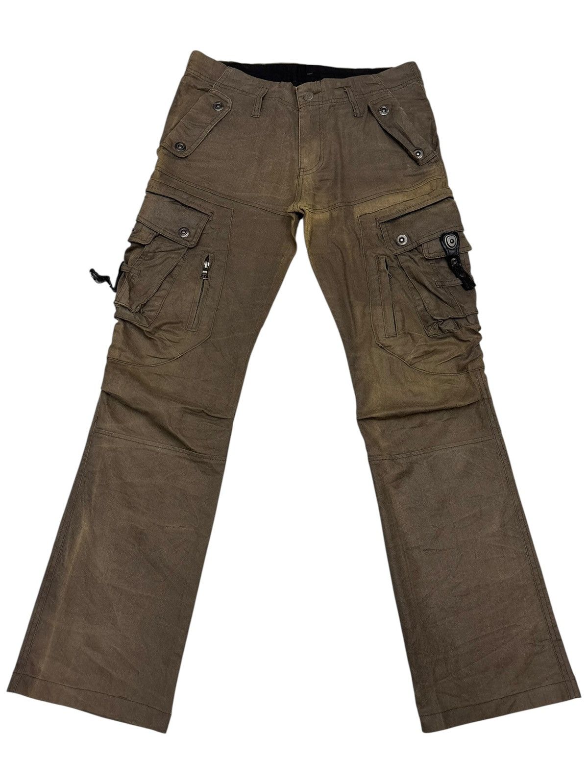 Tornado Mart TORNADO MART FLARE SUN FADED CARGO PANTS Size US 32 / EU 48 - 1 Thumbnail