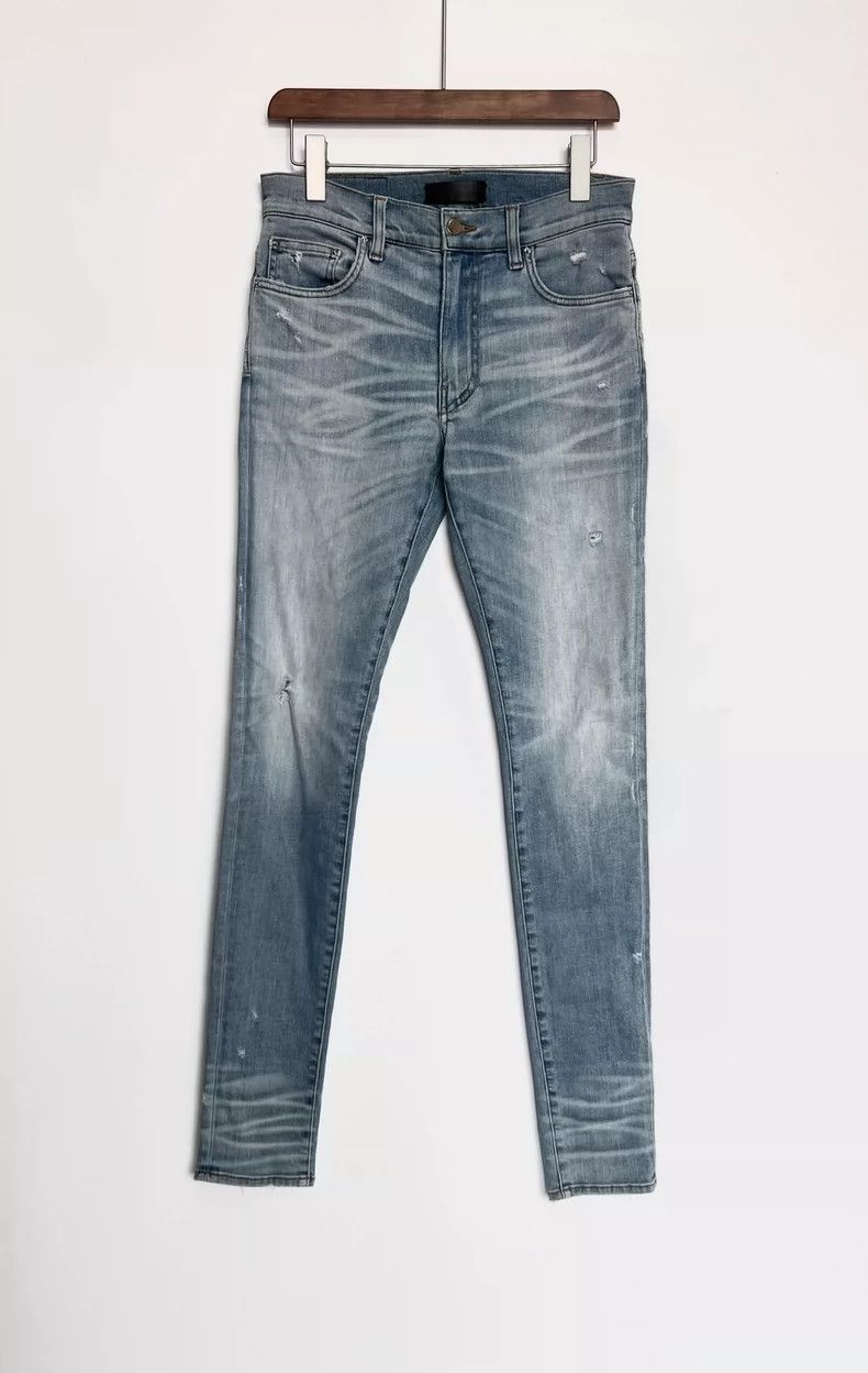 Amiri Amiri Washed to destroy jeans 2501-Nextarrow Size US 30 / EU 46 - 1 Thumbnail