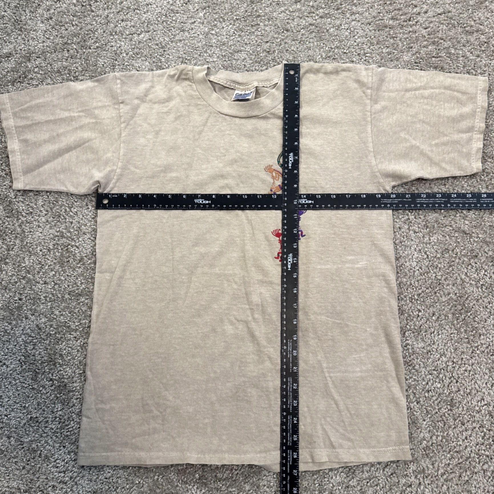 Gildan VINTAGE 90s Moab Utah Embroidered Kokopelli Art Beige T-Shirt M Gildan Men Regular Size Medium T-Shirt Beige 90s Kokopelli Embroidered Men Size US M / EU 48-50 / 2 - 6 Thumbnail