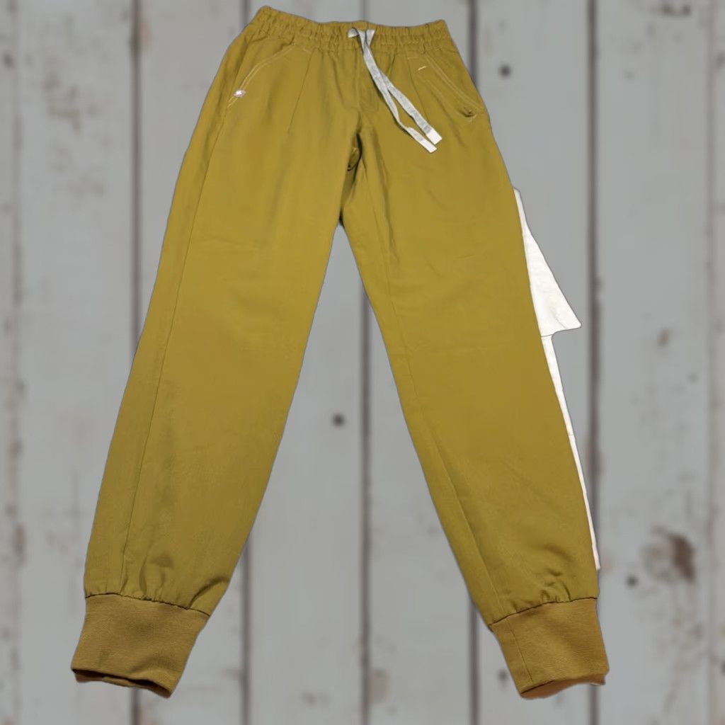 Olive FIGS PANTS JOGGERS Olive Green XS Women Drawstring Waist Rayon Blend - Jogger Tapered Leg Stretcht No Flaws Pockets Medical Scrubs Size 26" / US 2 / IT 38 - 1 Thumbnail