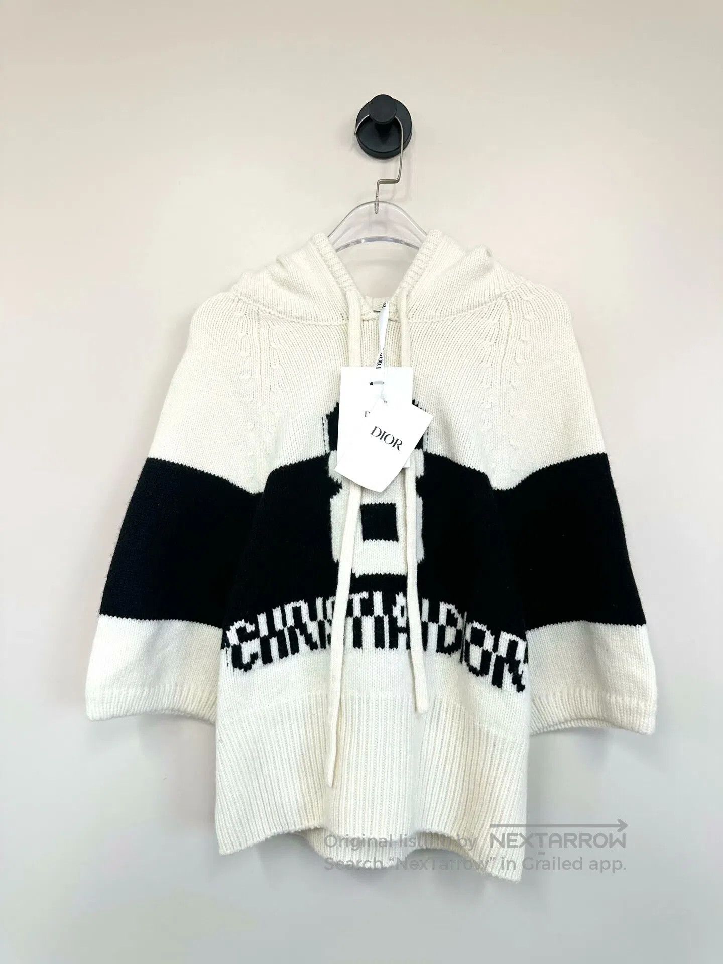 Dior Dior Black and White Color Block Hooded Knit Short Sleeve| Size M / US 6-8 / IT 42-44 - 1 Thumbnail