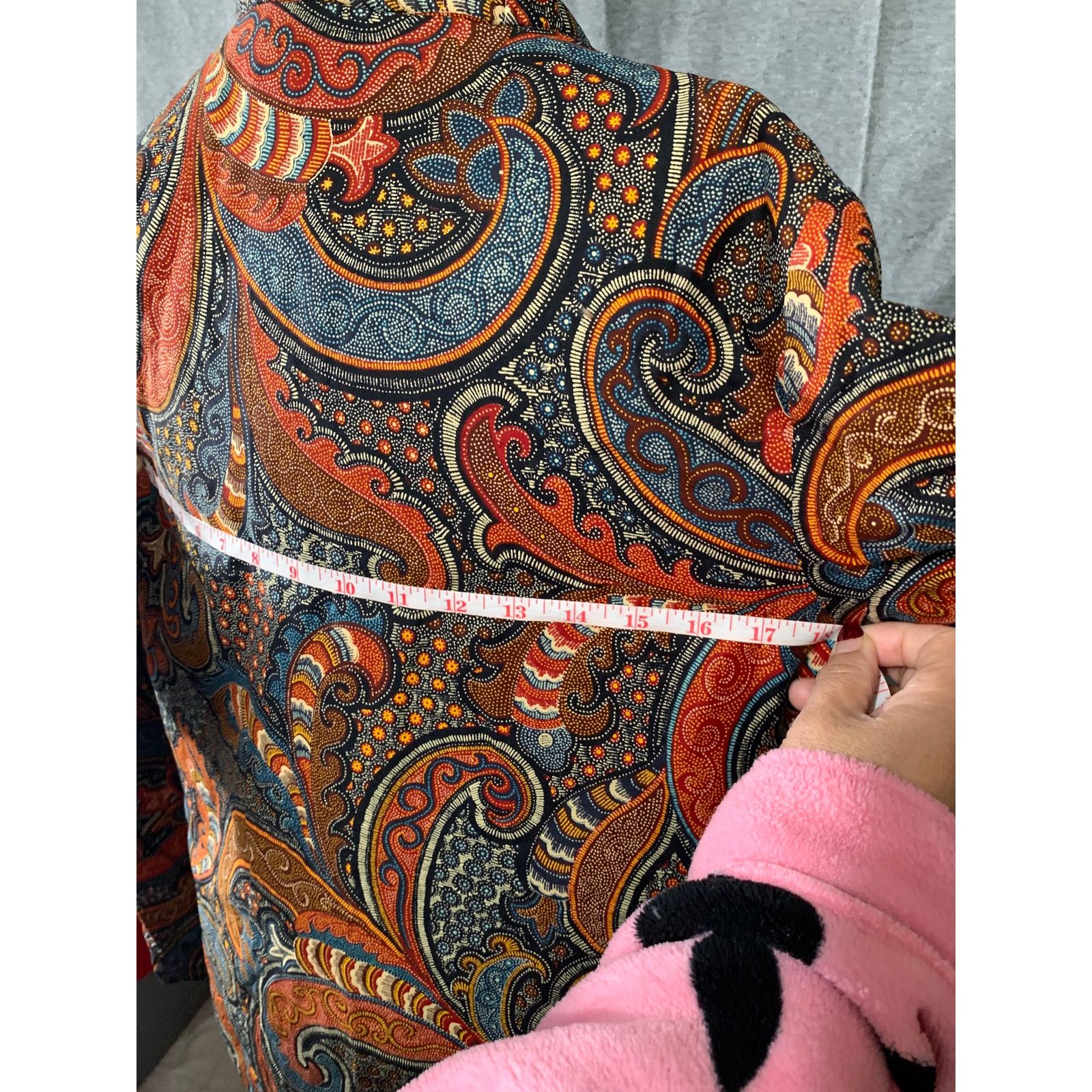 Other Womens Paisley Print Long Sleeve Blouse Size Medium Size M / US 6-8 / IT 42-44 - 3 Thumbnail