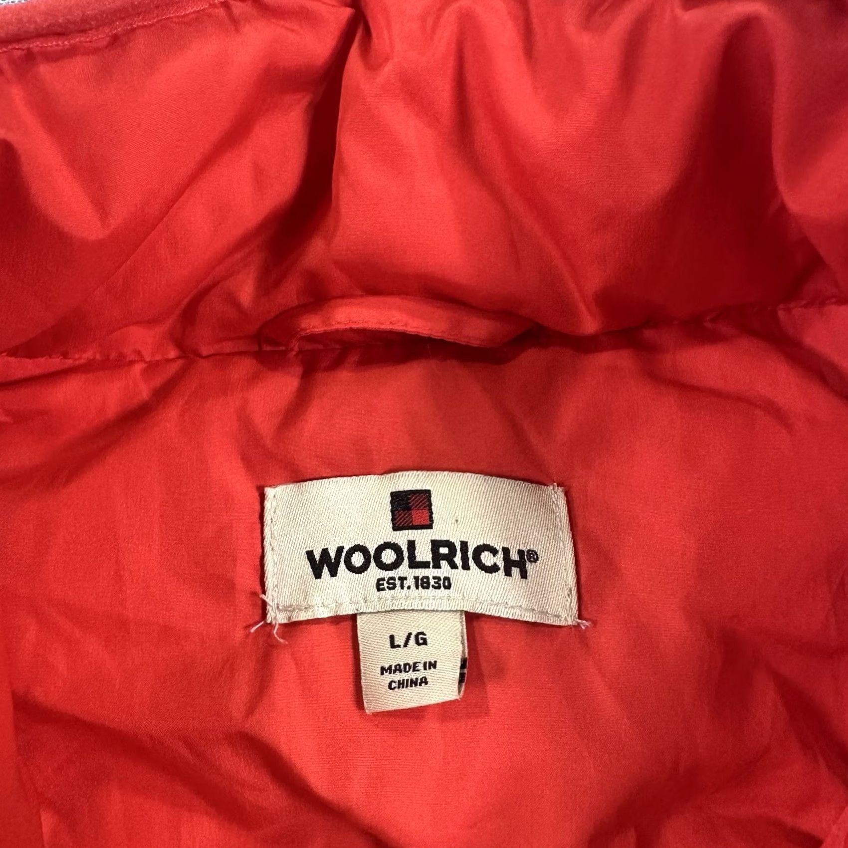 Vintage Woolrich Vest Quilted Puffer Red L Down Zip Womens Size L / US 10 / IT 46 - 2 Thumbnail