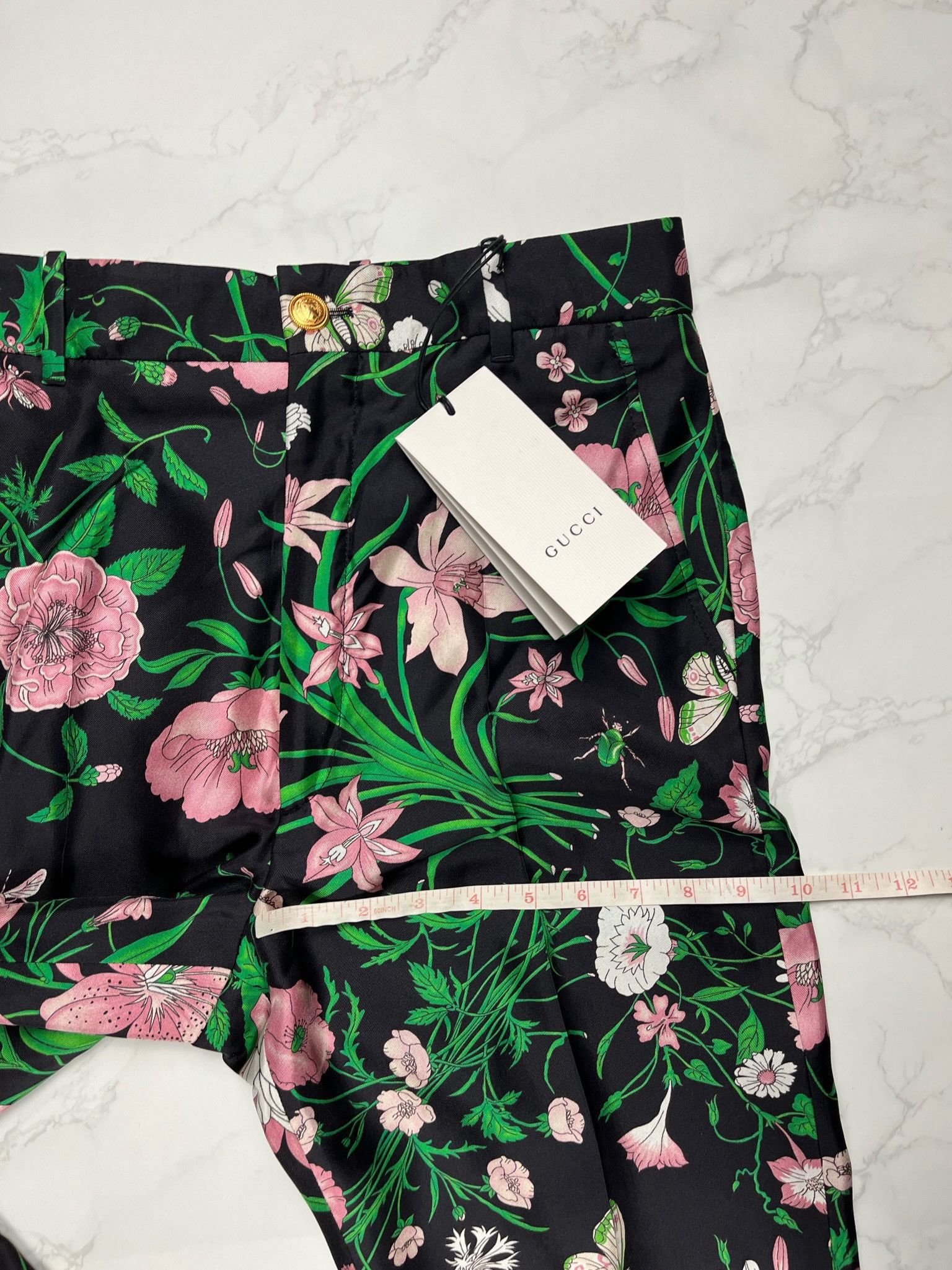 Gucci 🔥75% OFF🔥 [SALE] Gucci Floral Print Silk Palazzo Pants Size 28" / US 6 / IT 42 - 8 Thumbnail