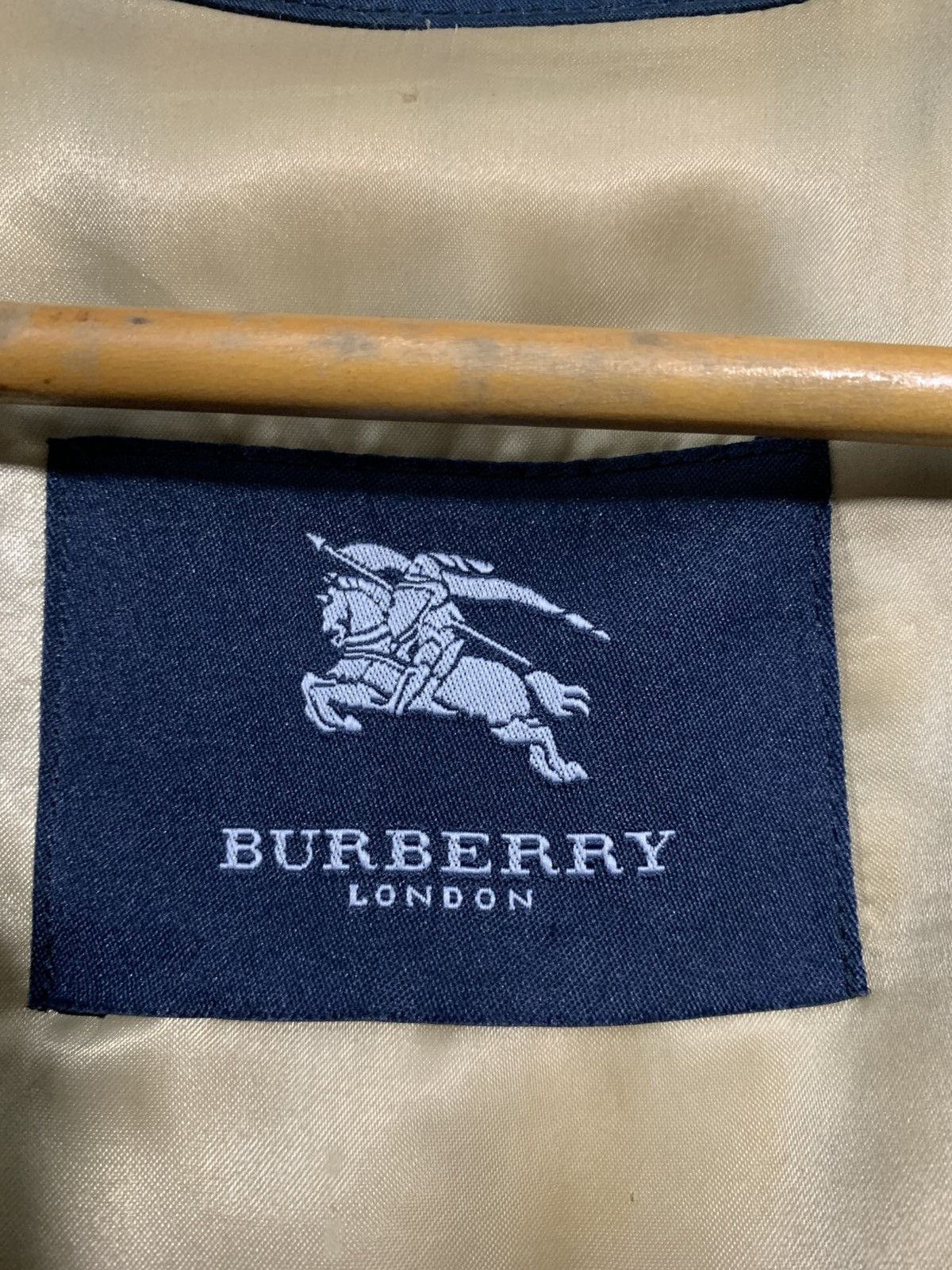 Burberry 🔥BURBERRY SPAIN NAVY WAXED JACKETS WOOL LINED Size US L / EU 52-54 / 3 - 12 Thumbnail