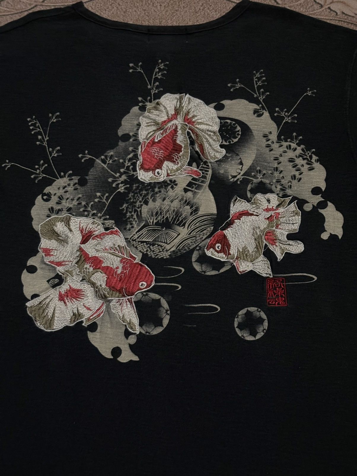 Japanese Brand Japanese Brand KARAKURI TAMASHII Embroidered Long Sleeve Tee Size US L / EU 52-54 / 3 - 2 Thumbnail