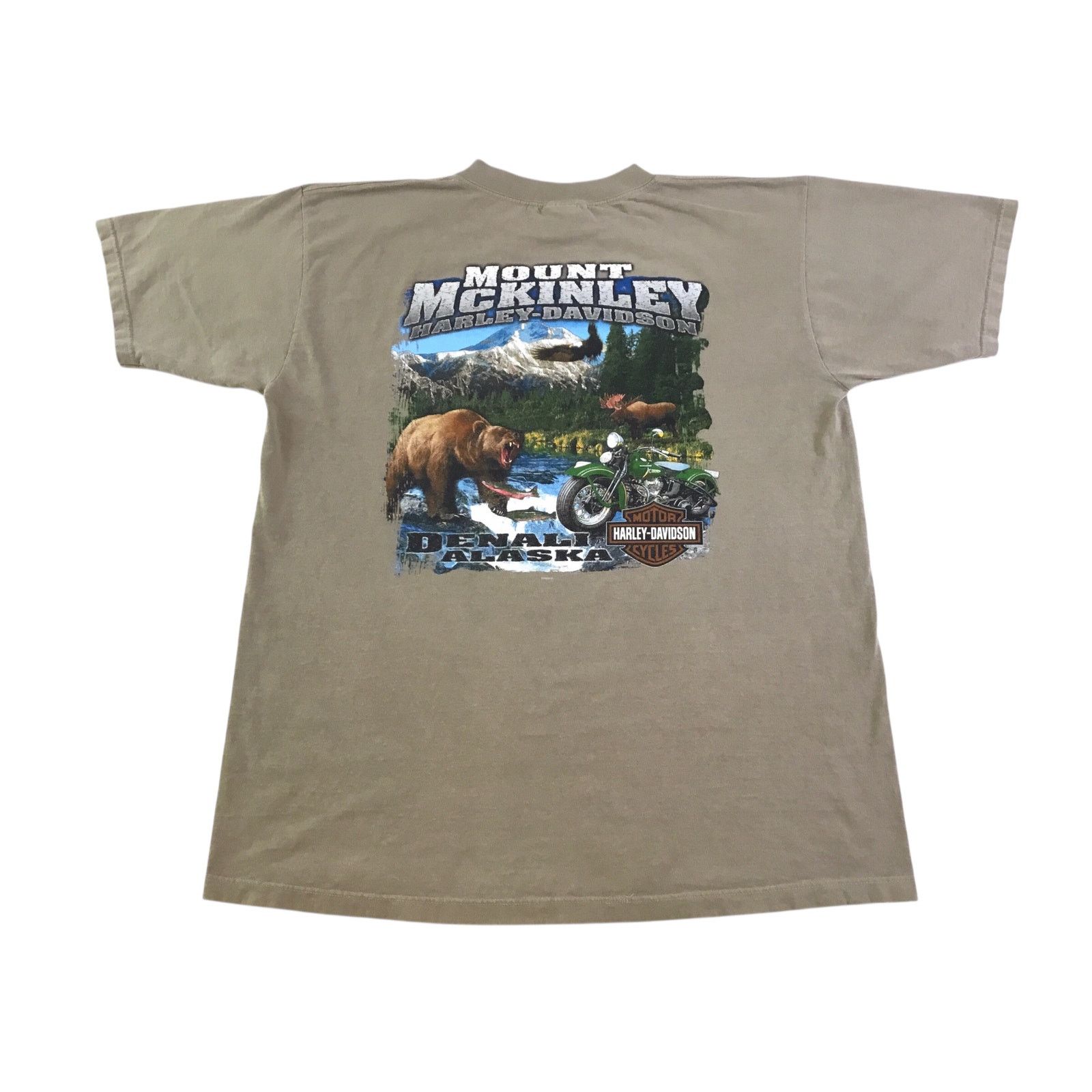 Harley Davidson Harley Davidson Mt McKinley Denali Alaska Tan Size XLarge Size US XL / EU 56 / 4 - 3 Thumbnail