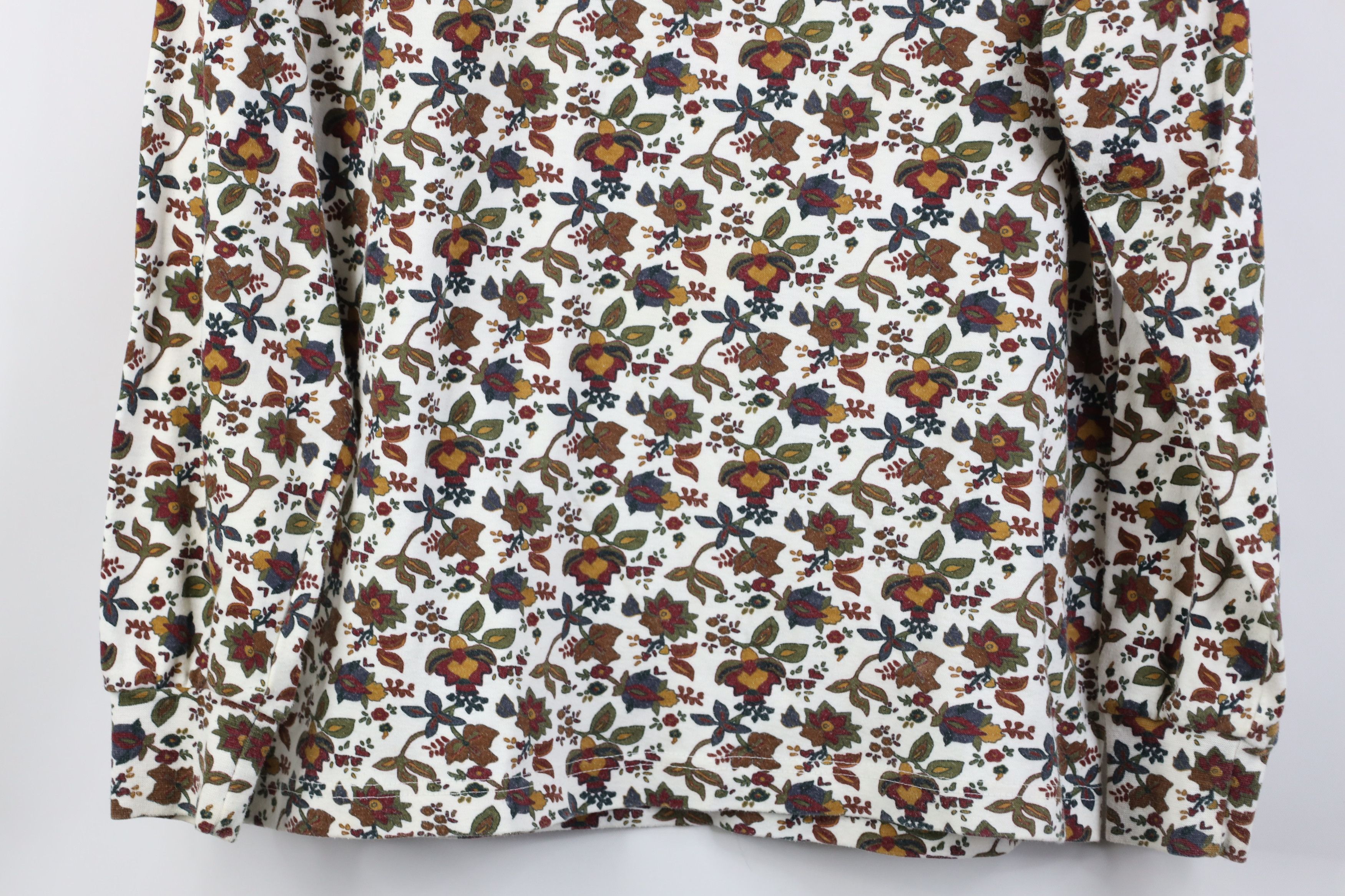 Vintage Vintage 90s Streetwear All Over Print Turtleneck T-Shirt Size S / US 4 / IT 40 - 3 Thumbnail