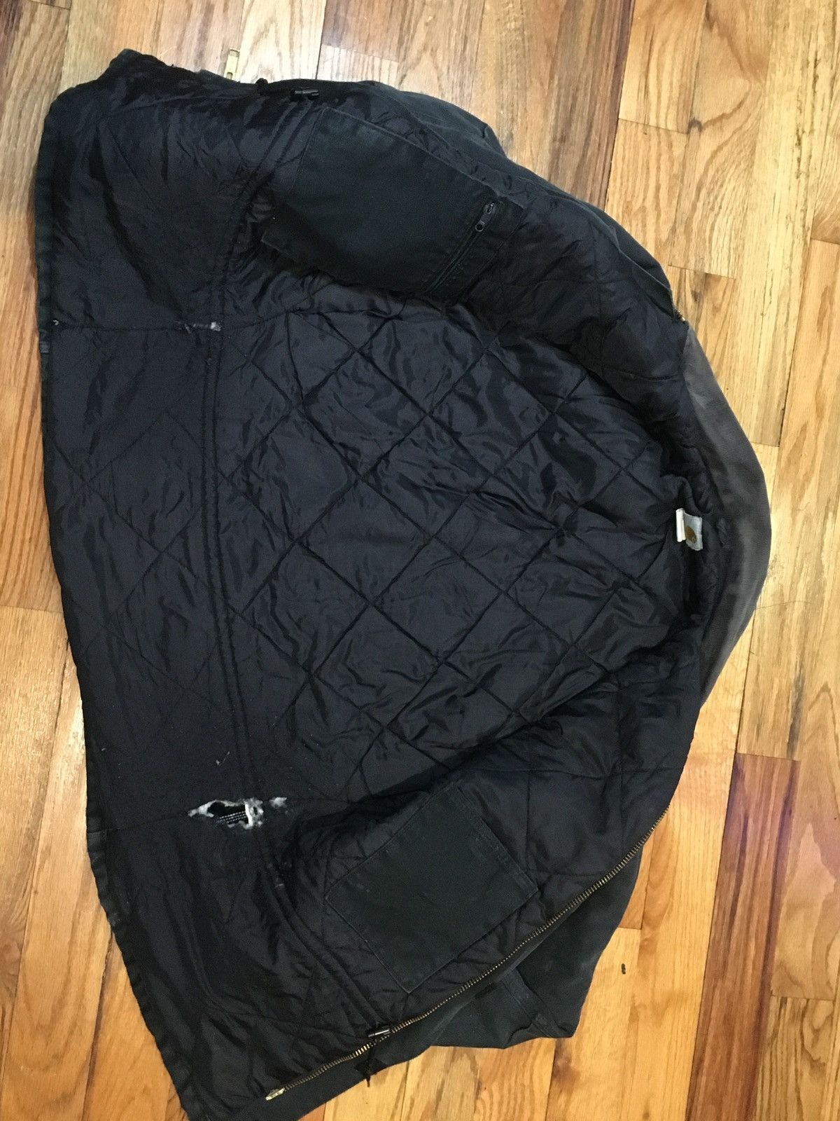 Carhartt × Vintage Black Carhartt Jacket Faded Distressed Y2K Size US L / EU 52-54 / 3 - 8 Thumbnail
