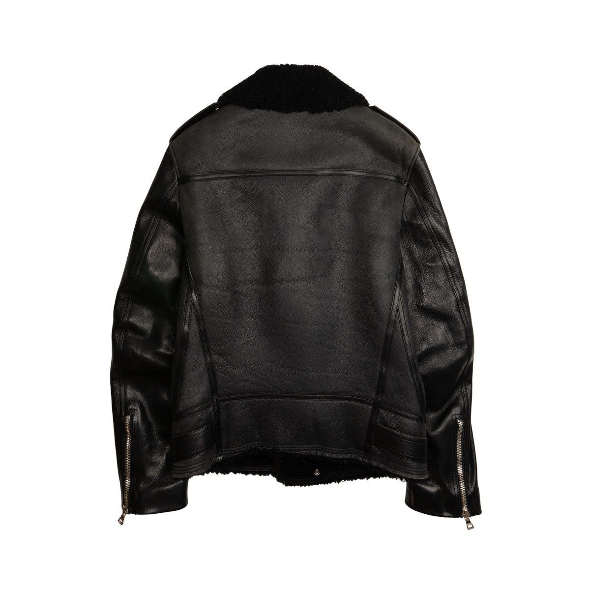 Balmain Balmain Shearling Leather Jacket by Olivier Rousteing Size US M / EU 48-50 / 2 - 2 Thumbnail