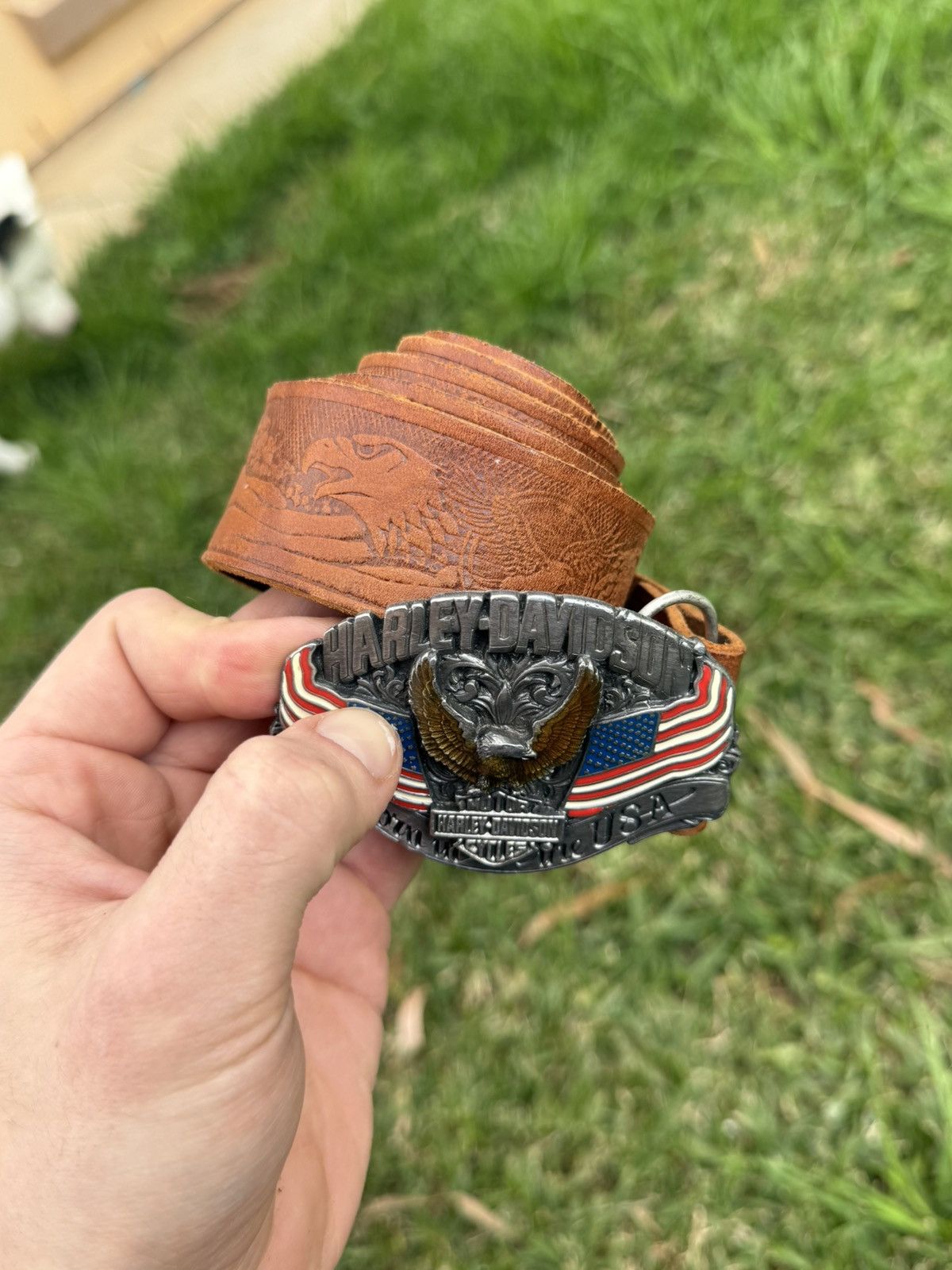 Harley Davidson Harley Davidson Leather Belt Size ONE SIZE - 5 Thumbnail