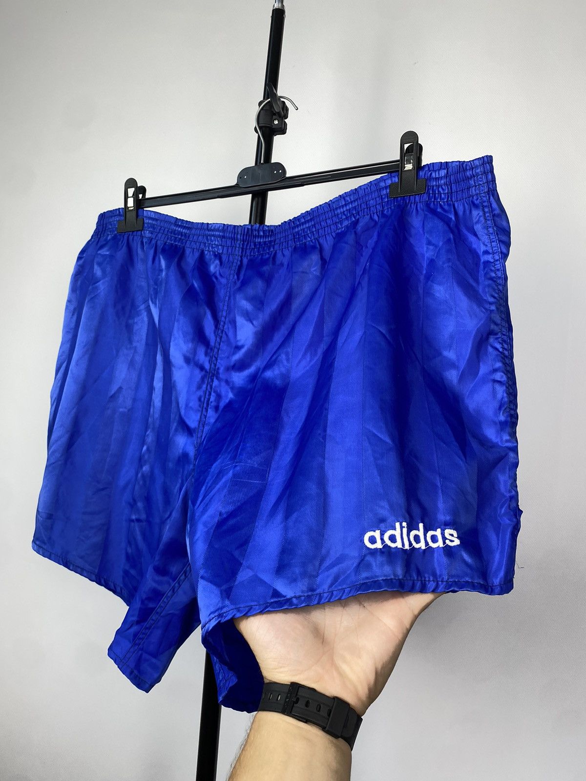 Adidas × Vintage Vintage Adidas Blue West Germany Shorts 80s Football Soccer Size US 38 / EU 54 - 3 Thumbnail