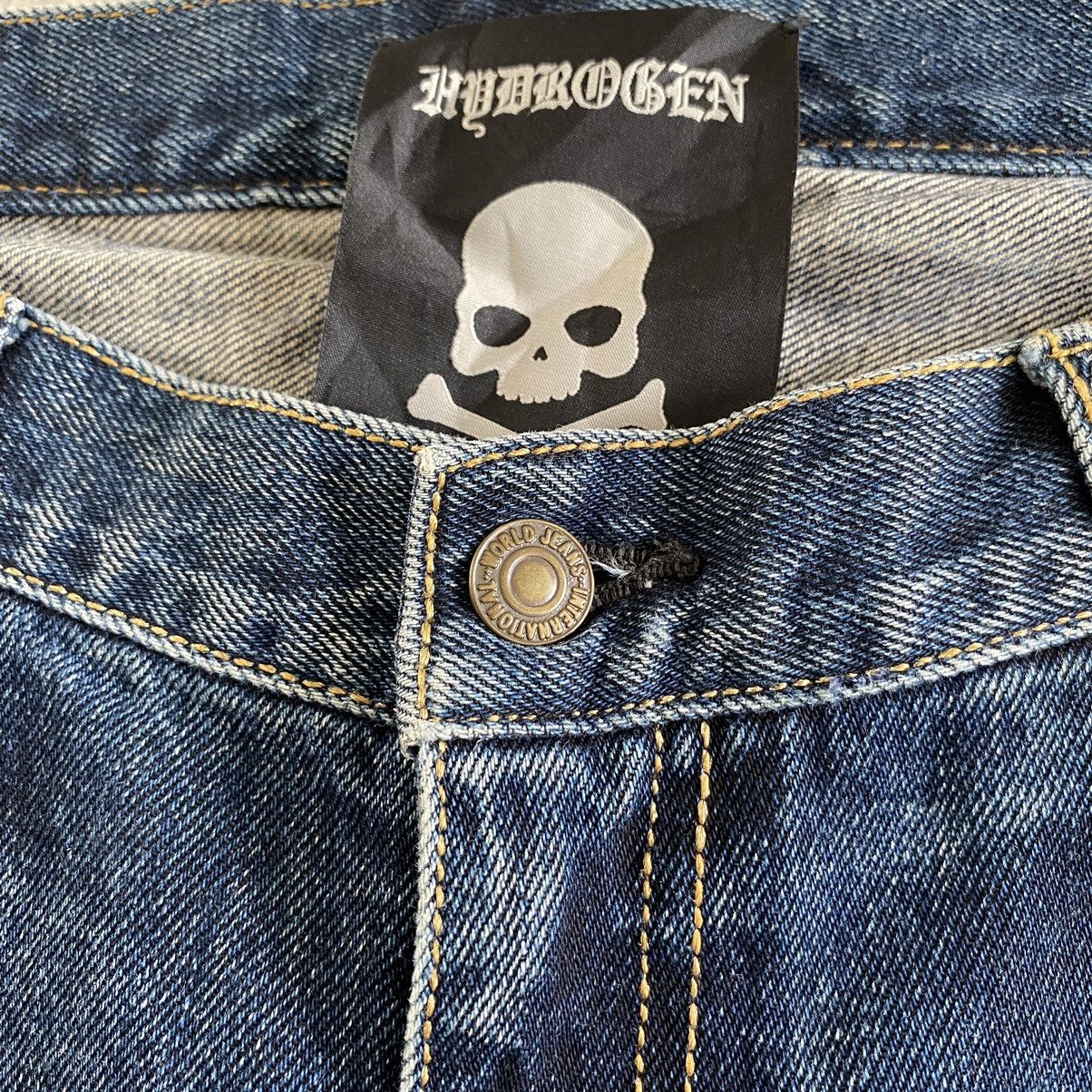 HYDROGEN Hydrogen made In Japan Skull 💀 Goth Denim Jeans Size US 32 / EU 48 - 11 Thumbnail