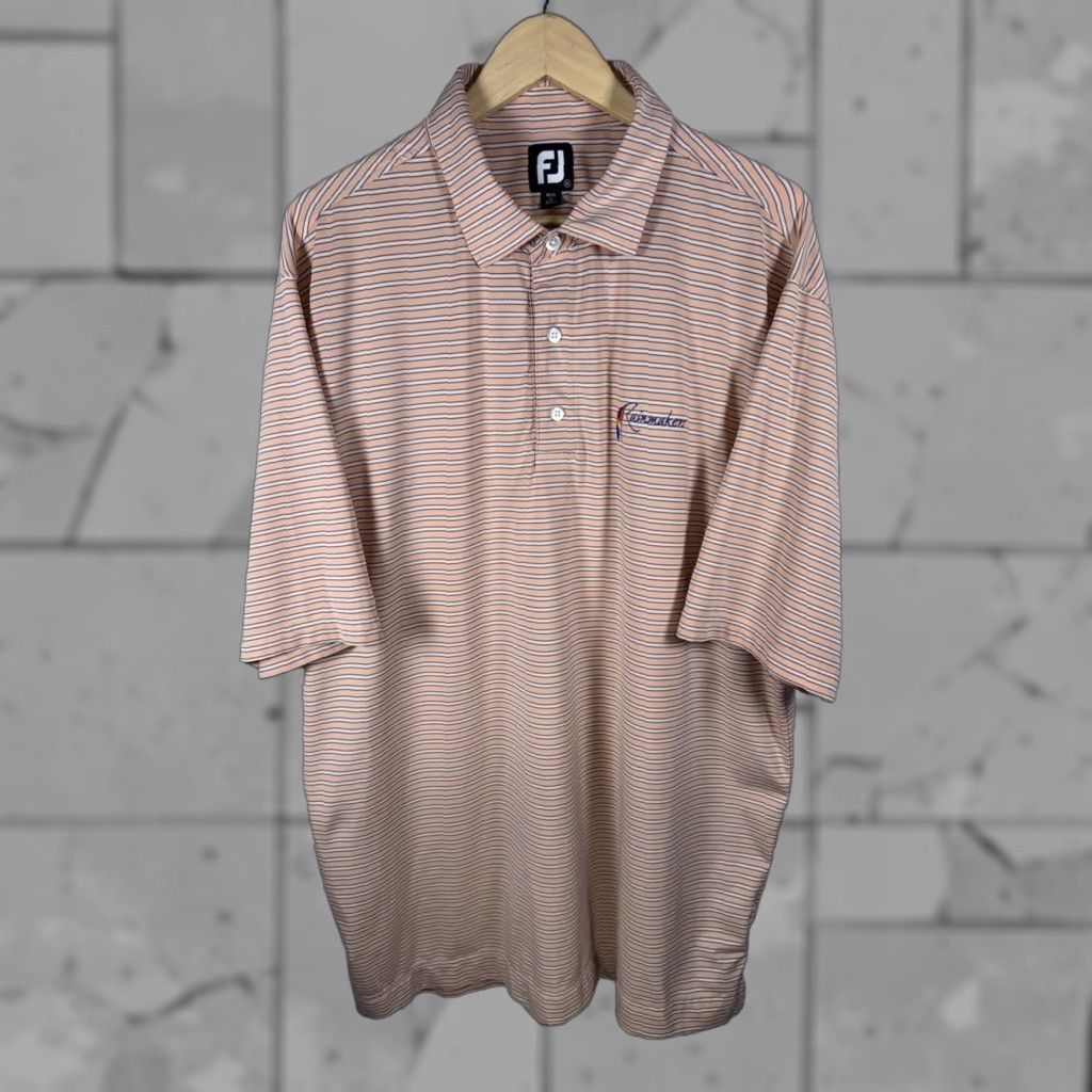Footjoy FootJoy Polo Shirt Mens XL Striped Golf Performance Size US XL / EU 56 / 4 - 1 Thumbnail