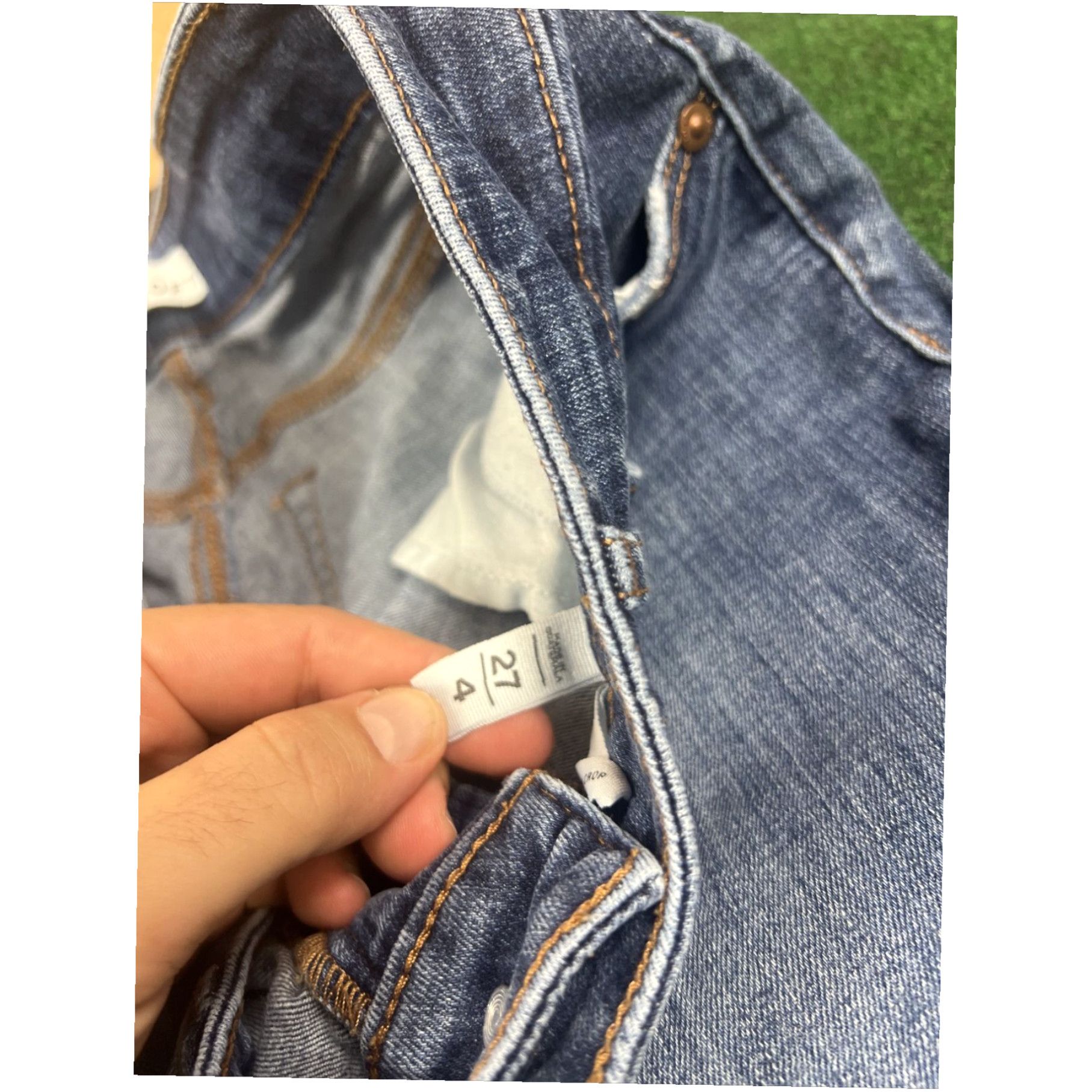 Loft Ann Taylor Loft Relaxed Skinny Crop Denim Blue Jeans Womens Size 27 / 4 29x27 Size 27" / US 4 / IT 40 - 5 Thumbnail