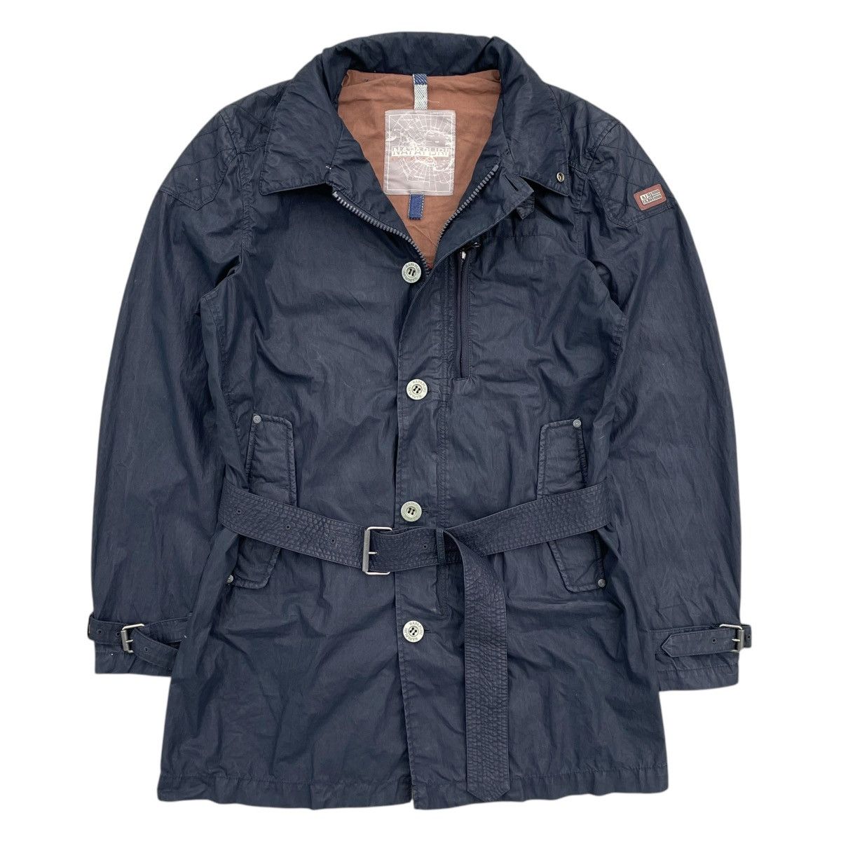 Napapijri × Vintage VINTAGE NAPAPIJRI GEOGRAPHIC COAT PARKAS JACKET Size US L / EU 52-54 / 3 - 1 Thumbnail
