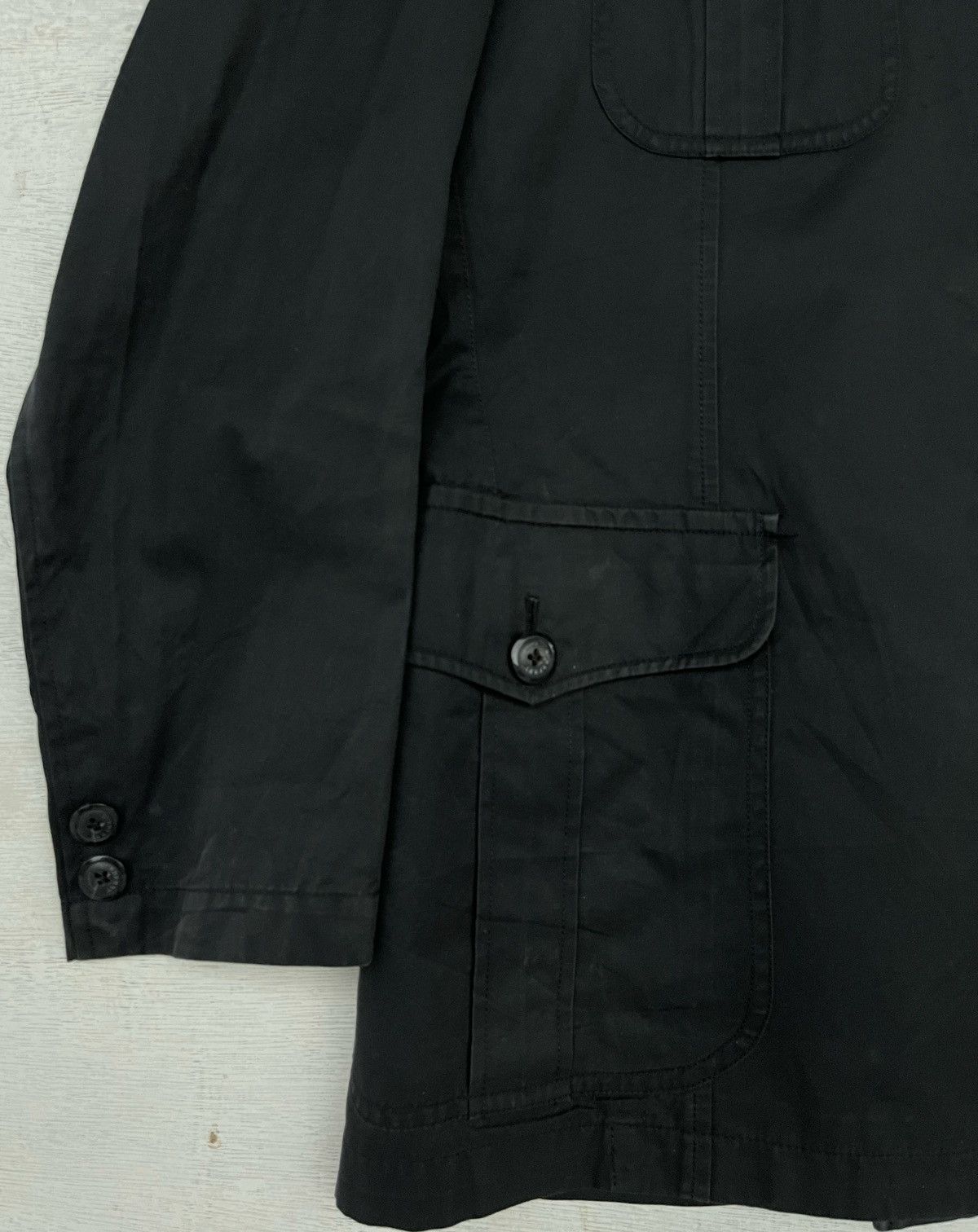 Burberry × Japanese Brand × Vintage Vintage Burberry London Button Up Black Jacket Size US M / EU 48-50 / 2 - 5 Thumbnail