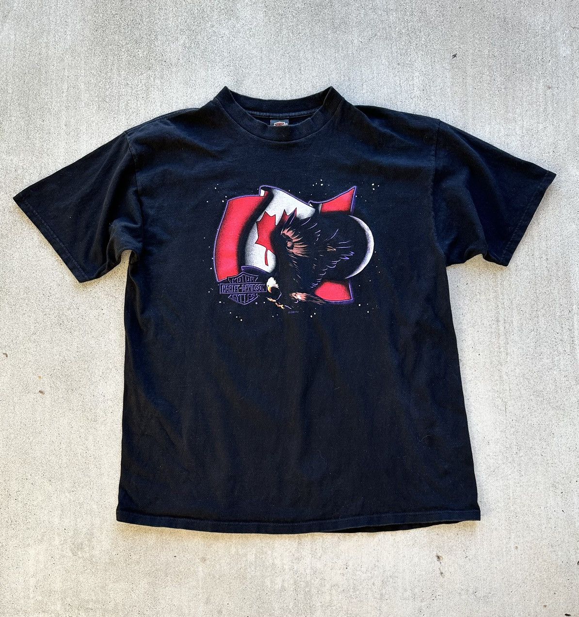 Harley Davidson × Vintage Vintage Harley Davidson Tee Shirt 98 Flying Eagle Graphic Size US XXL / EU 58 / 5 - 1 Thumbnail