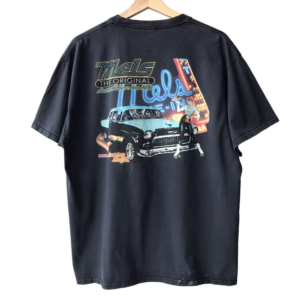 Vintage Mels Diner Since 1947 Boomtown Vintage American Diners Tee Size US L / EU 52-54 / 3 - 1 Thumbnail