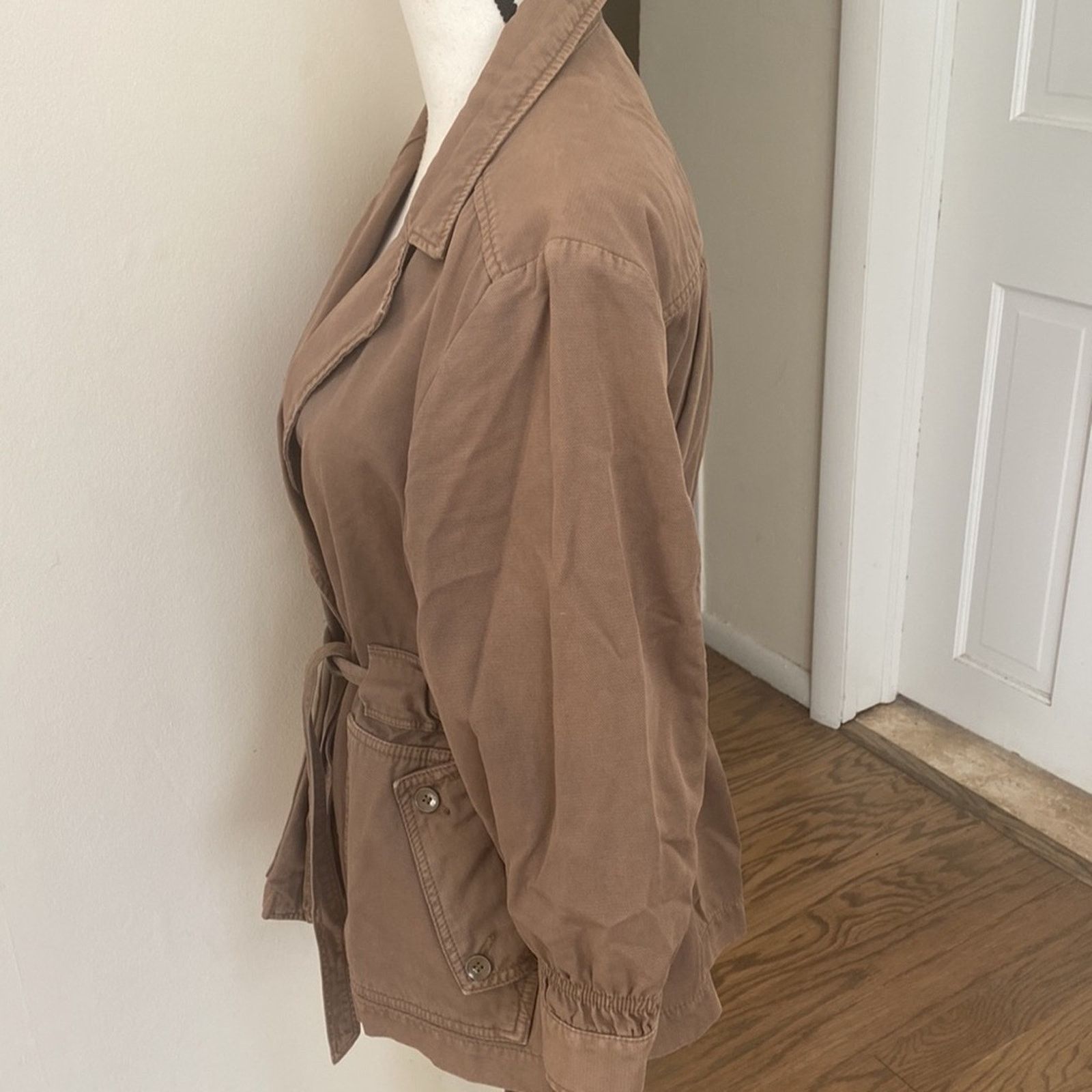 Diesel Diesel Khaki Beige Cotton Utility Jacket Size Small Size S / US 4 / IT 40 - 6 Thumbnail