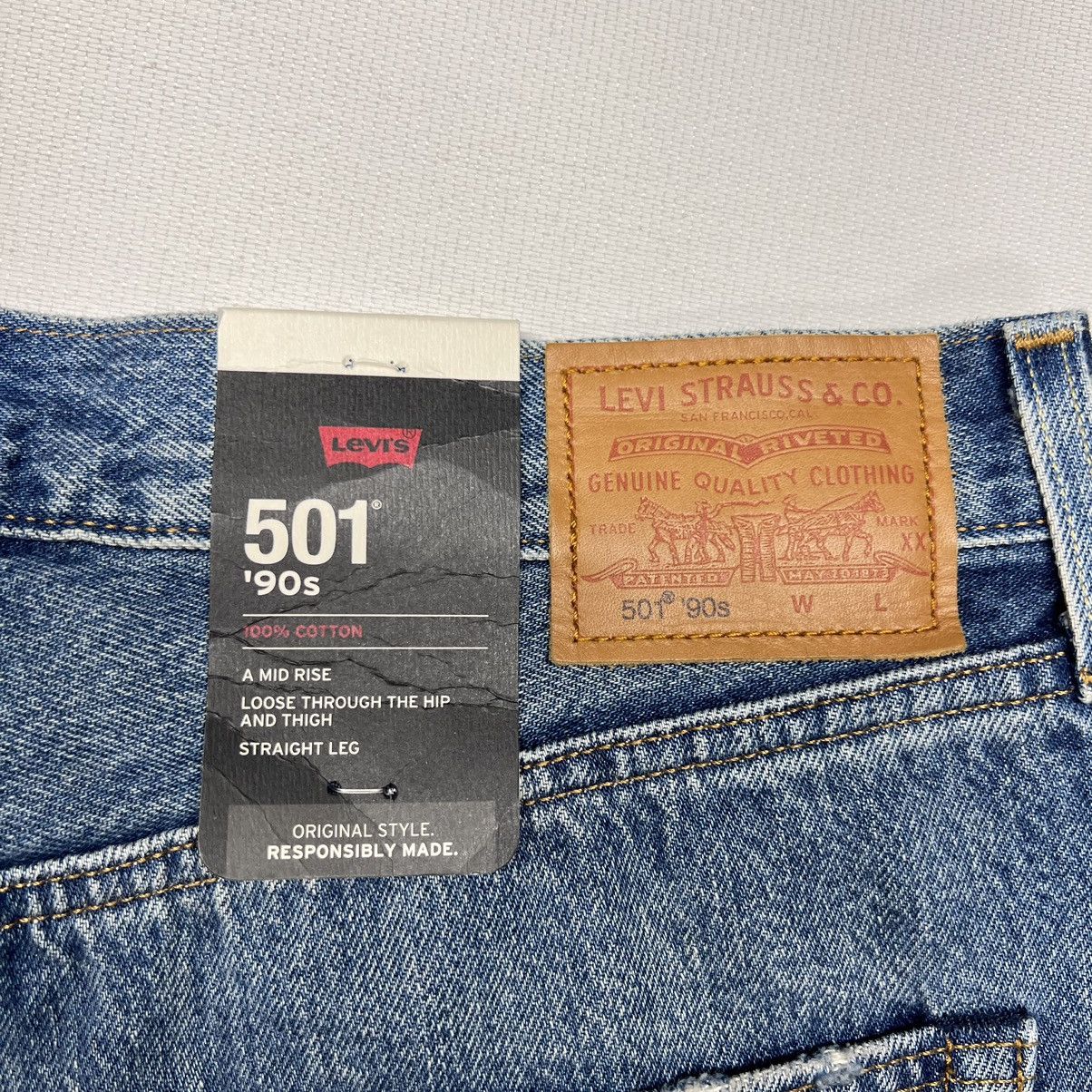 Levi's Made & Crafted NEW Levis 501 90s Jeans Blue Selvedge Denim Red Line Size 29" - 17 Thumbnail