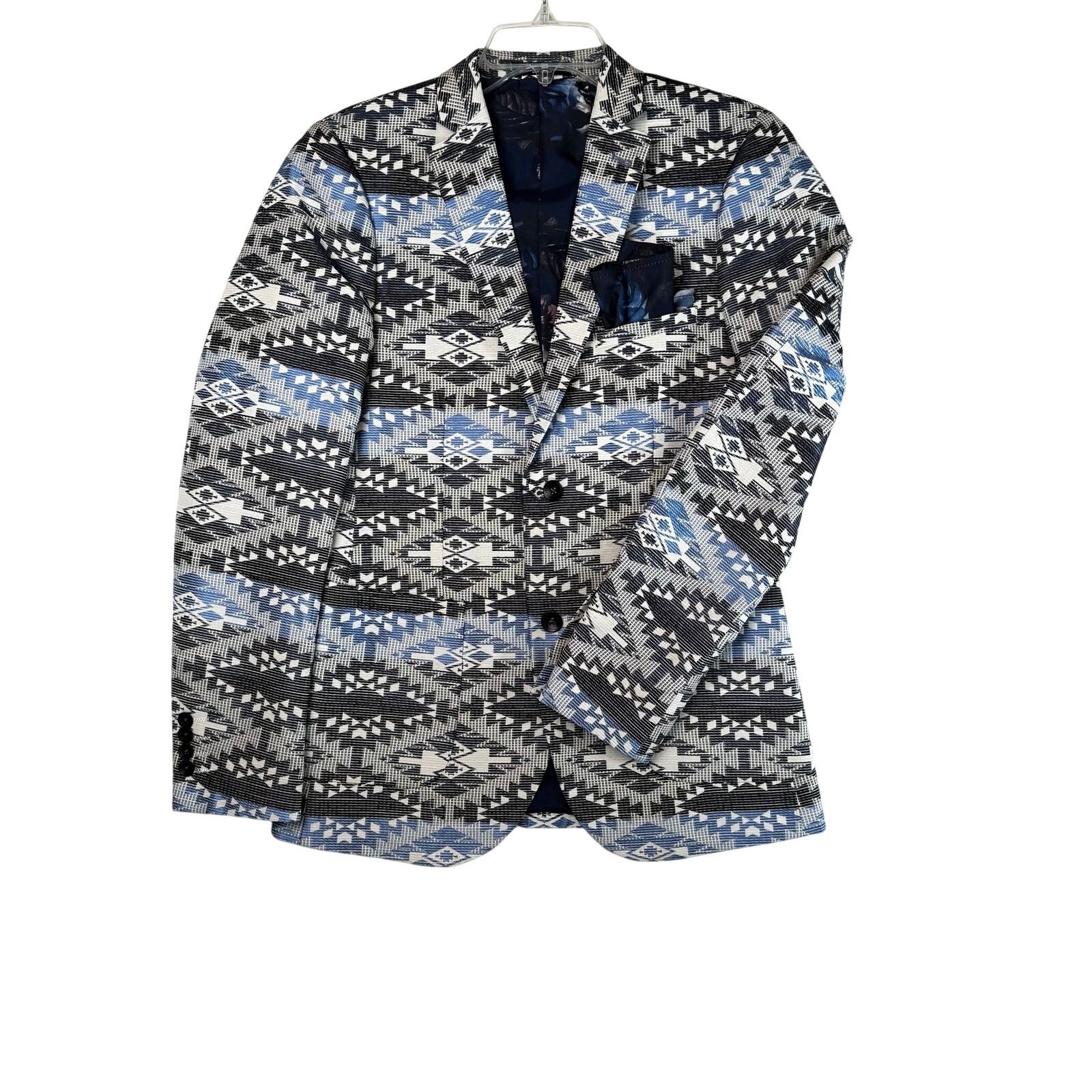 Other Paisley & Gray Slim Fit Aztec Print Blazer Jacket Men’s 36R Size US S / EU 44-46 / 1 - 3 Thumbnail