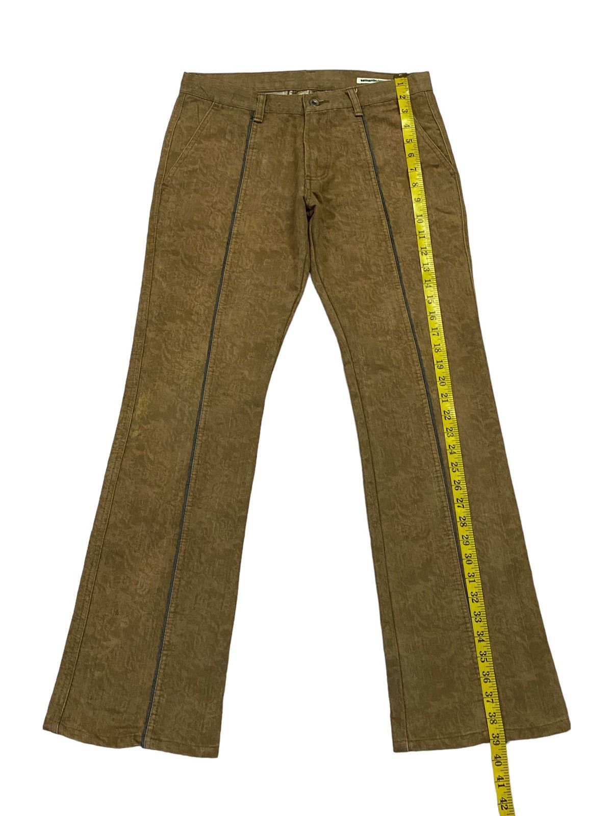 semanticdesign Vintage SemanticDesign Flowers Printed Flare Jeans Size 30" / US 8 / IT 44 - 6 Thumbnail