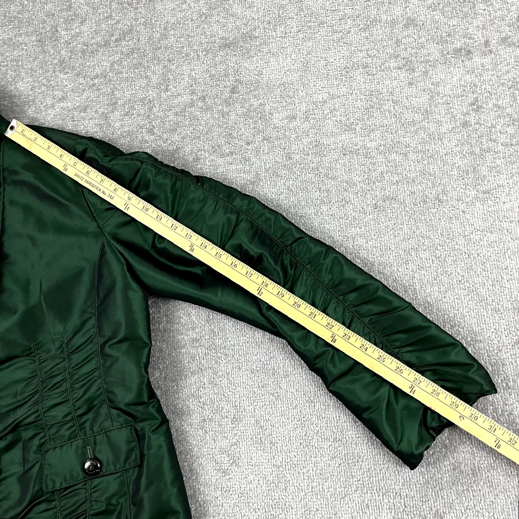 Armani ARMANI COLLEZIONI Blazer Womens Size 16 Emerald Green Jacket Mid-Length Lined Regular 3-Button Sleeve Long Sleeve Dry Clean Only Vintage No Size XXL / US 16-18 / IT 52-54 - 6 Thumbnail