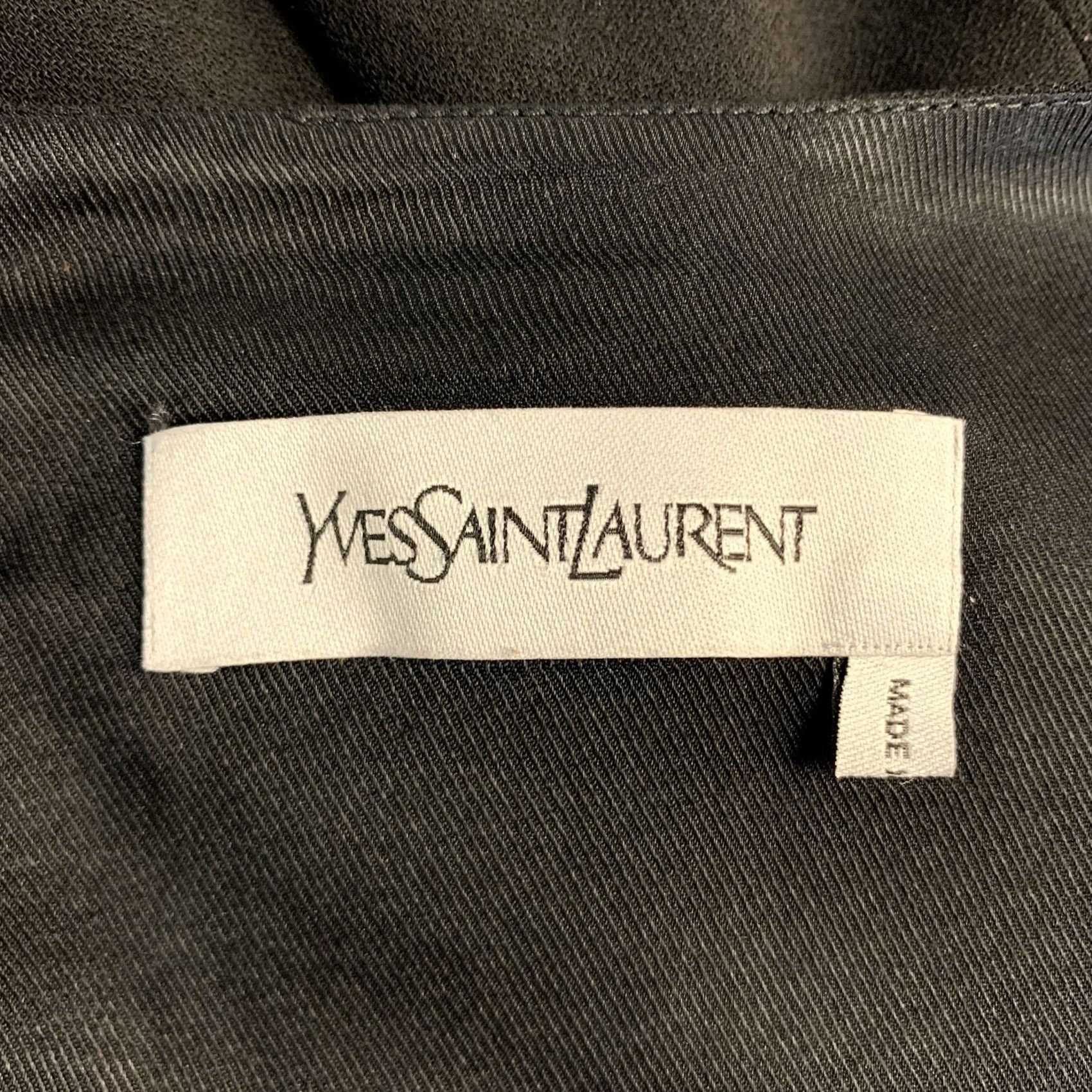 Yves Saint Laurent YVES SAINT LAURENT Size 6 Black Wool Blend Shift Dress Size M / US 6-8 / IT 42-44 - 6 Thumbnail