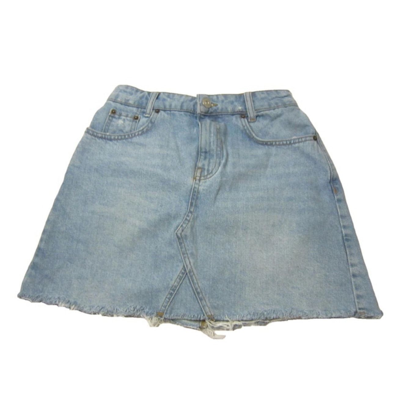 Urban Outfitters BDG Denim Mini Skirt Y2K Raw Hem Urban Outfitters S Size 25" / US 0 / IT 36 - 2 Thumbnail