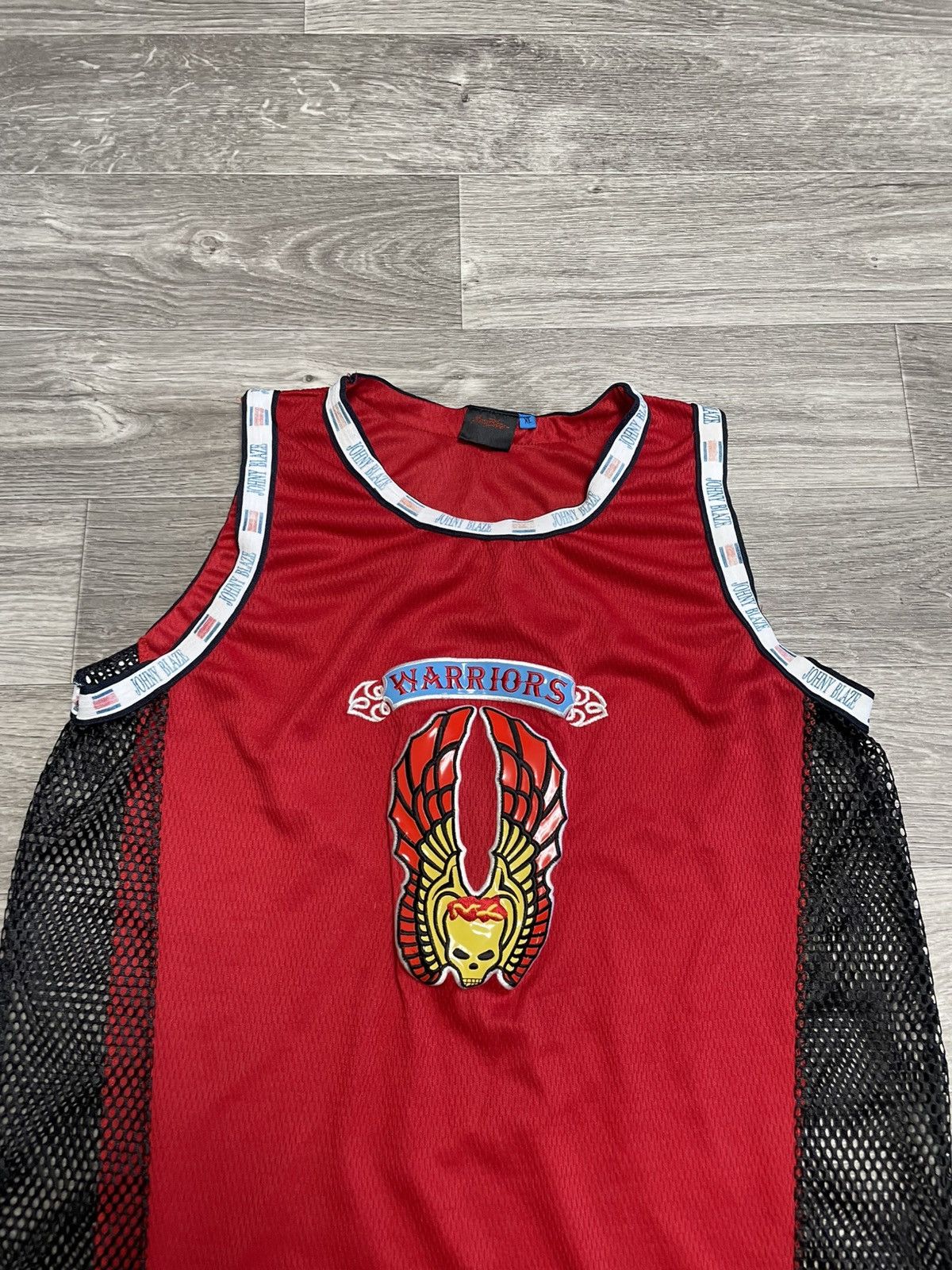 Warrior Warriors Johny Blaze NBA Jersey Tank Top 90s Size US XL / EU 56 / 4 - 2 Thumbnail