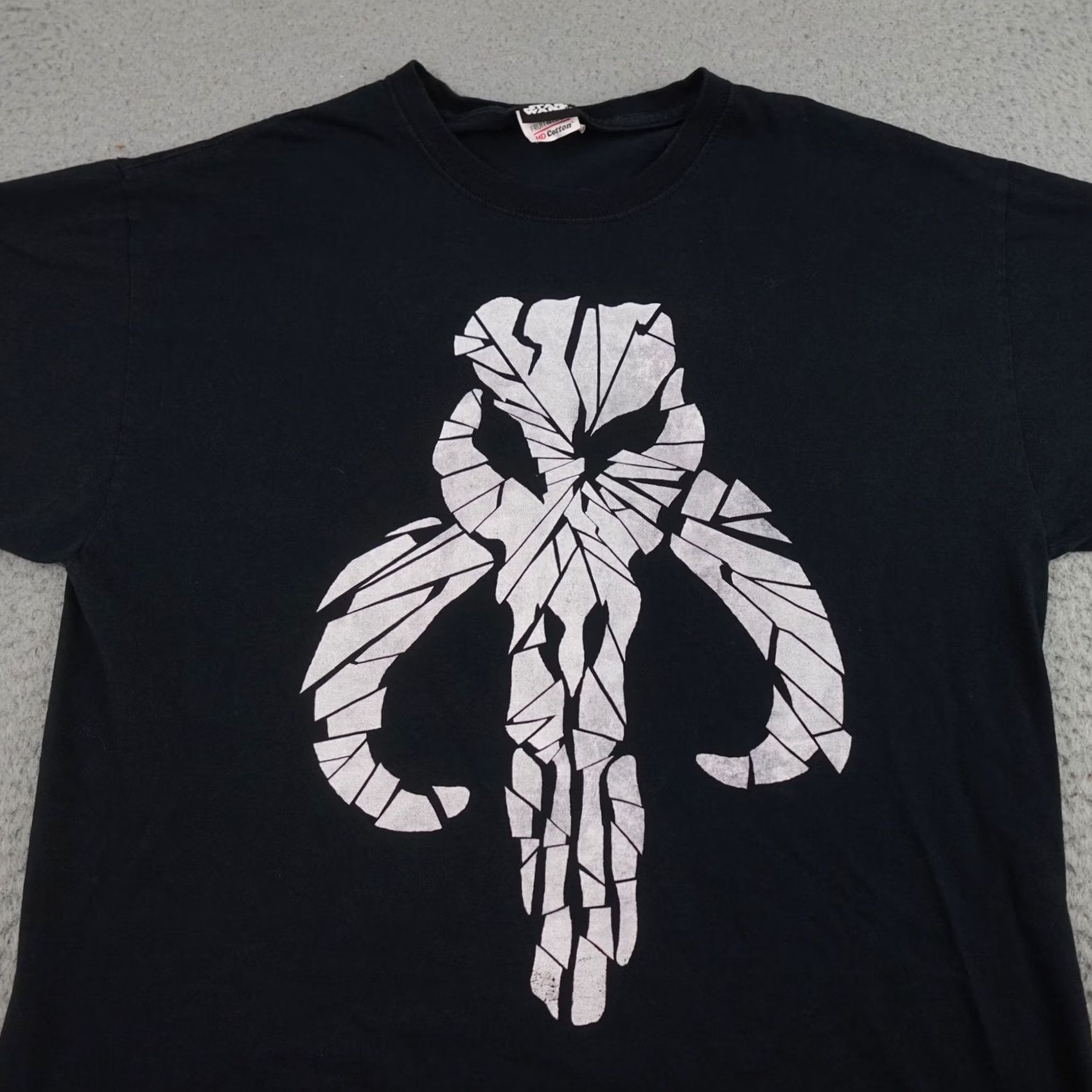 Star Wars Star Wars Shirt Mens Large Black Mandalorian Mythosaur Skull Graphic Tee Cotton Size US L / EU 52-54 / 3 - 4 Thumbnail