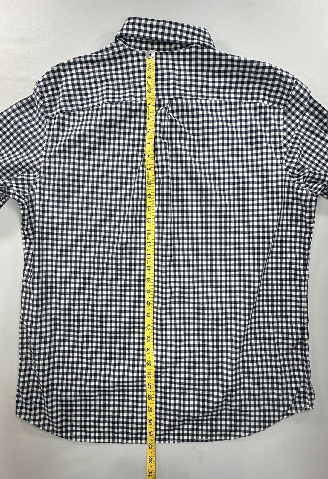 Gap Gap Standard Fit Stretch Check Pattern Button Up Black XL Size US XL / EU 56 / 4 - 6 Thumbnail
