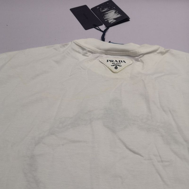 Prada Prada SS22 Relaxed White Short Sleeve TShirt-2506 Size US S / EU 44-46 / 1 - 8 Thumbnail