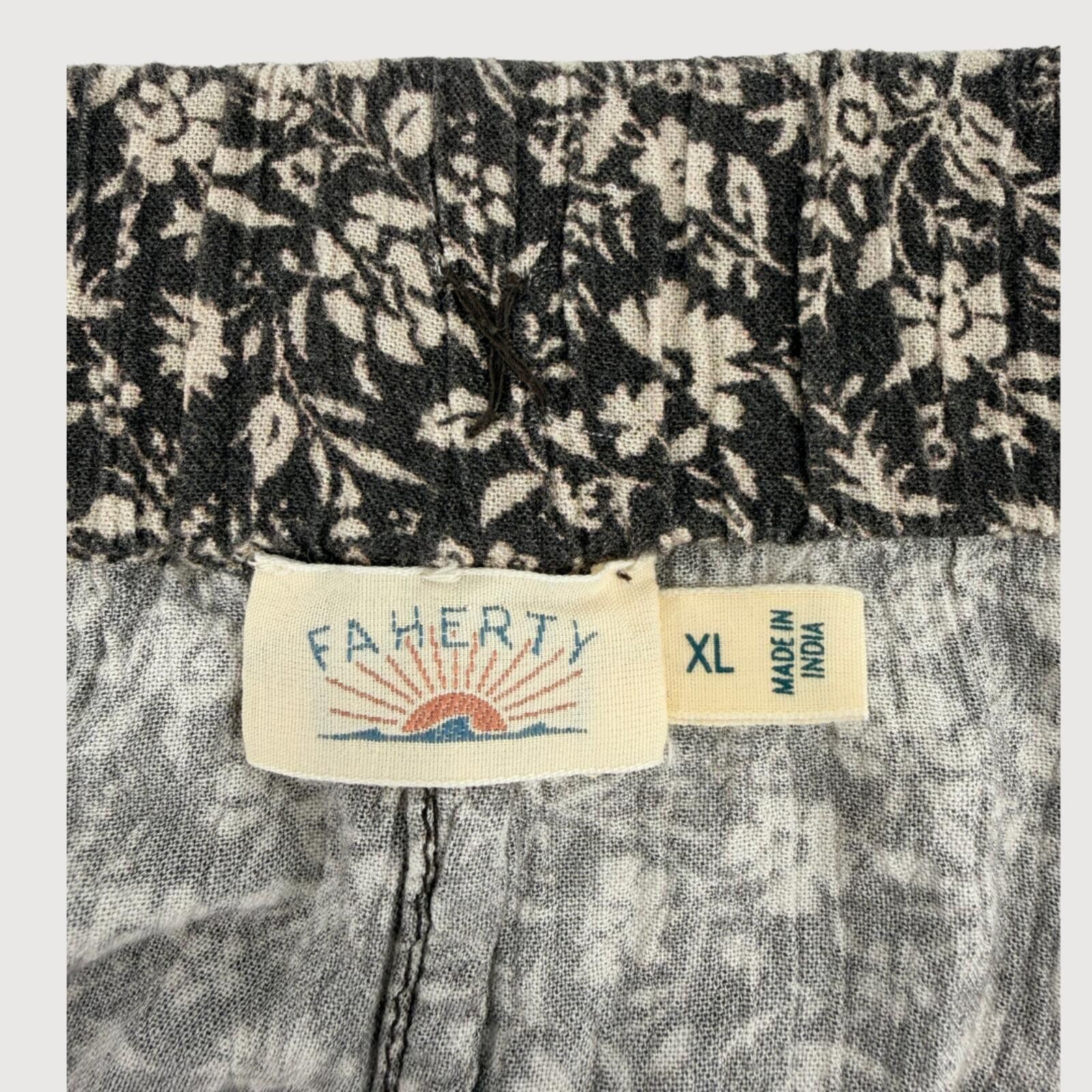 Faherty Faherty Cabana Floral Wide Leg Pants XL Size 40" / US 18 - 4 Thumbnail