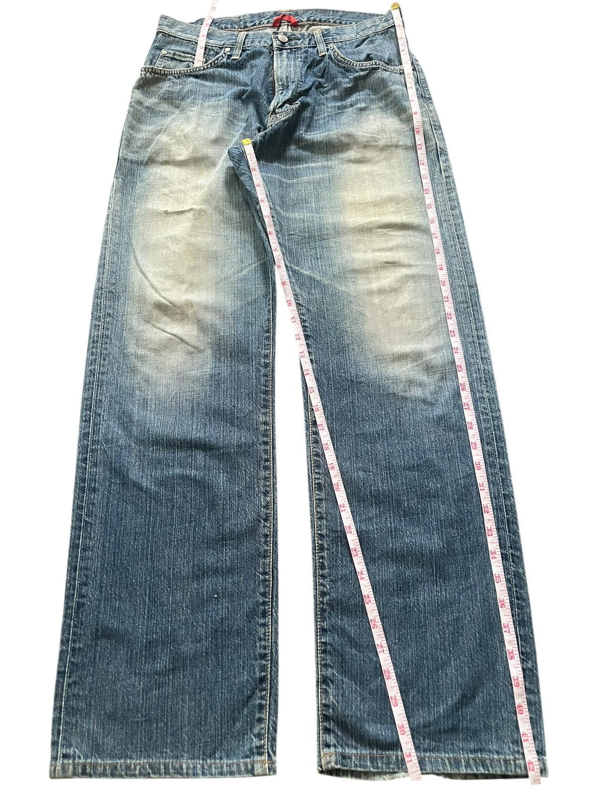 Edwin Vintage Edwin 503S Faded Wash Distress Loose Jeans Size US 31 - 7 Thumbnail