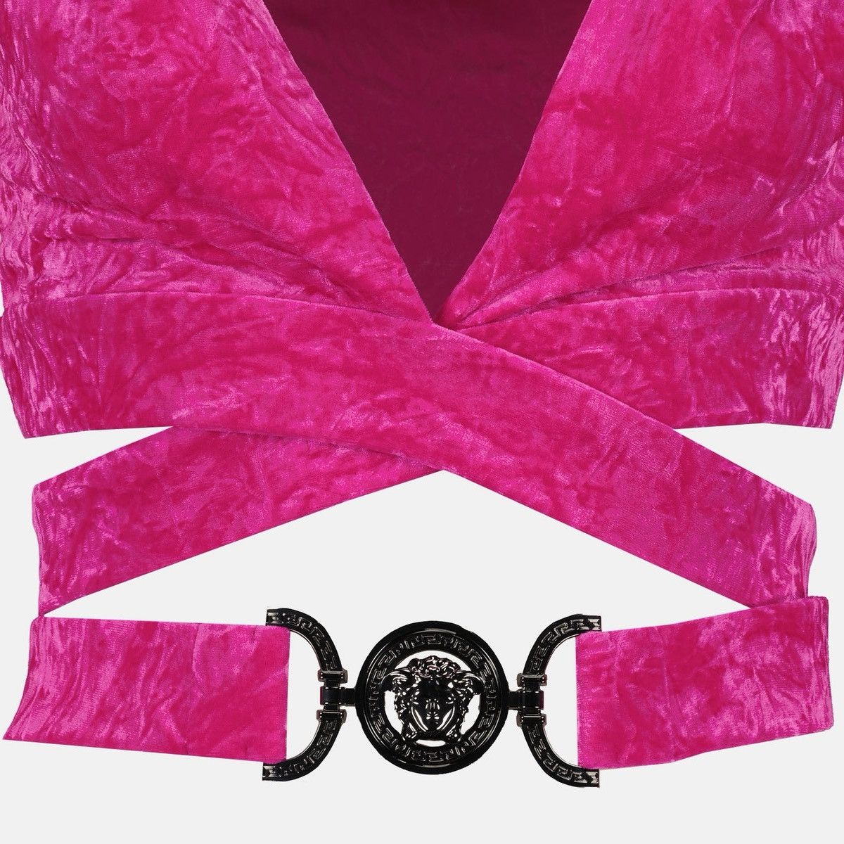Versace Versace pink cropped top with hood and Medusa belt – IT 38 Size XS / US 0-2 / IT 36-38 - 3 Thumbnail