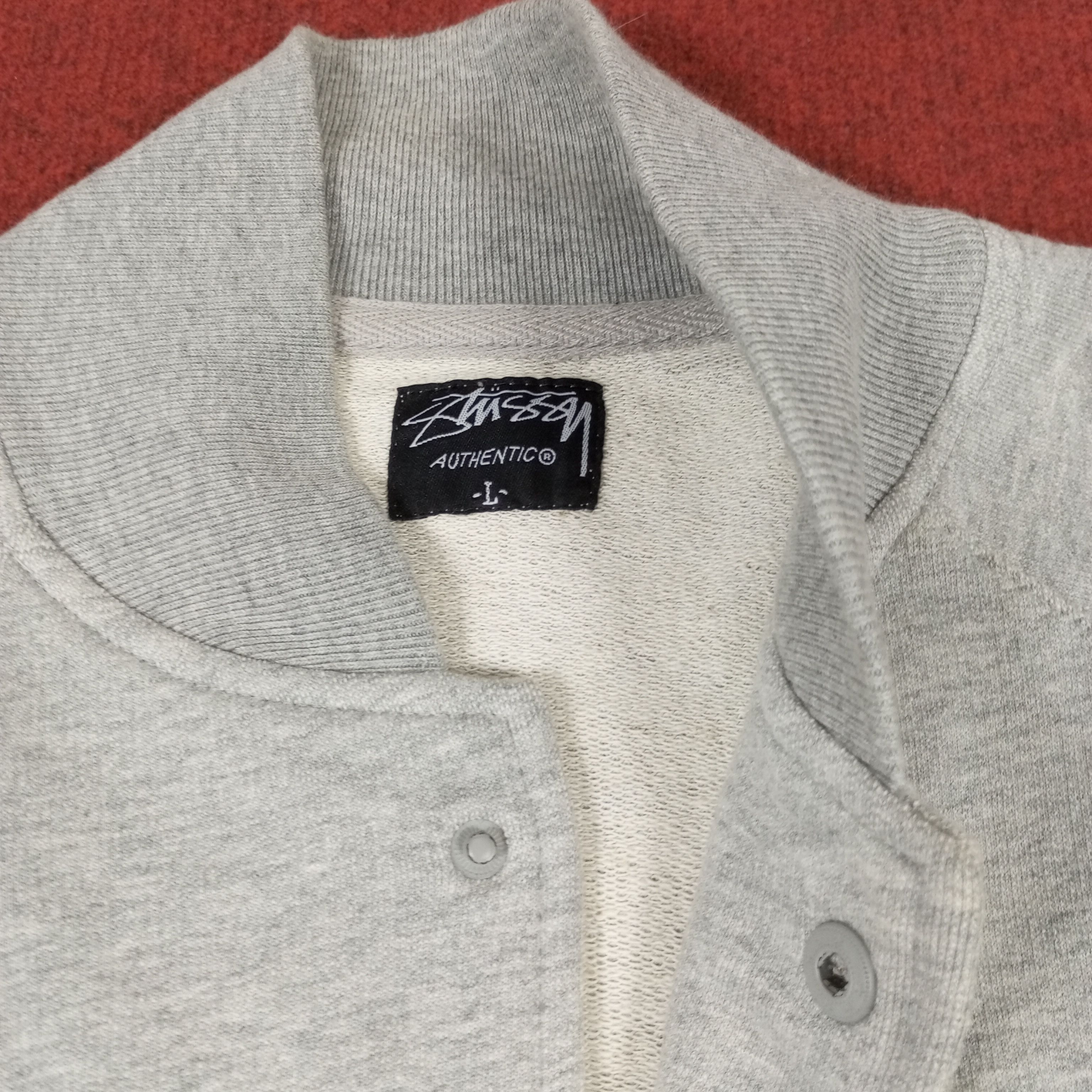 Stussy × Vintage Stussy Streetwear Custom Art Varsity Style Sweater Jacket Size US M / EU 48-50 / 2 - 5 Thumbnail
