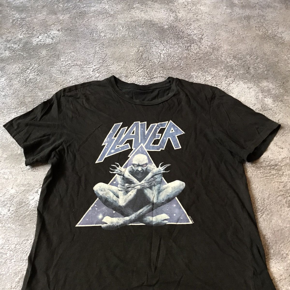 Vintage Vintage Y2K Slayer Band Tee Graphic Psycho Face Goth Alt M Size US M / EU 48-50 / 2 - 2 Thumbnail
