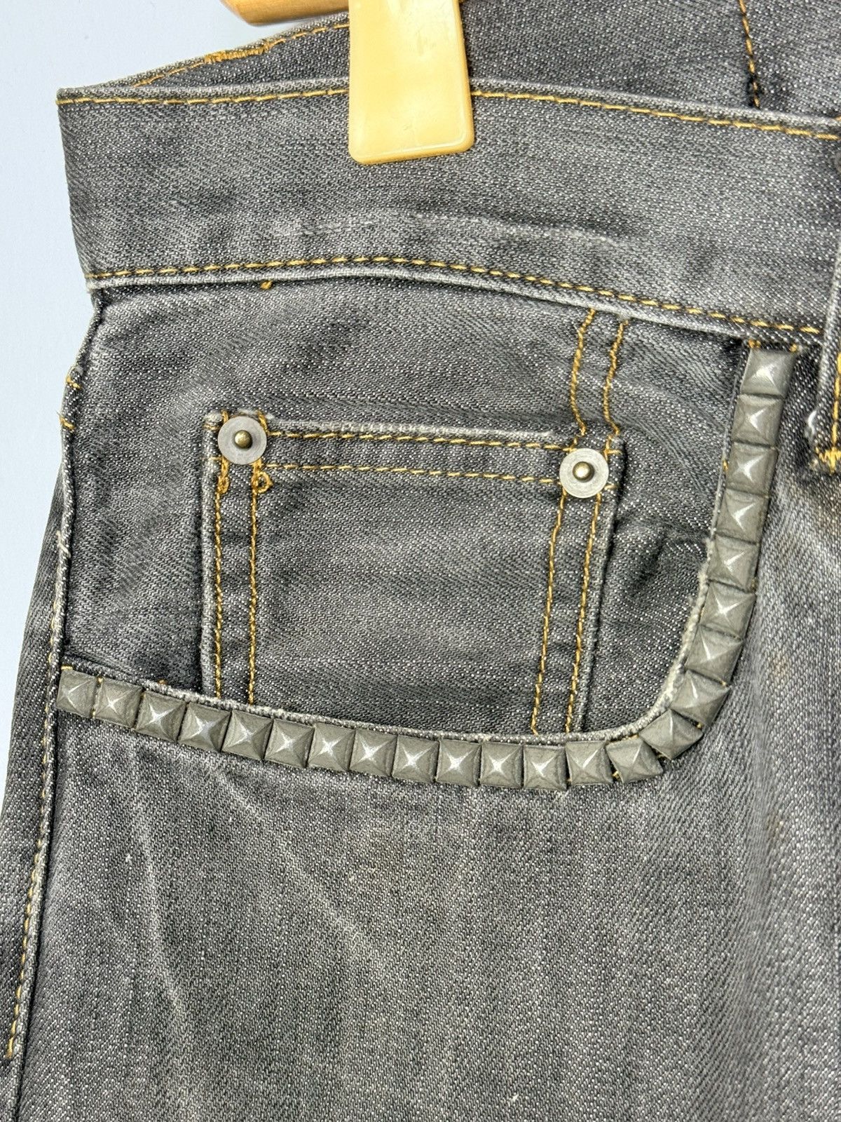 Hysteric Glamour Hysteric Glamour Studded Distressed Black Pants Size US 29 - 5 Thumbnail