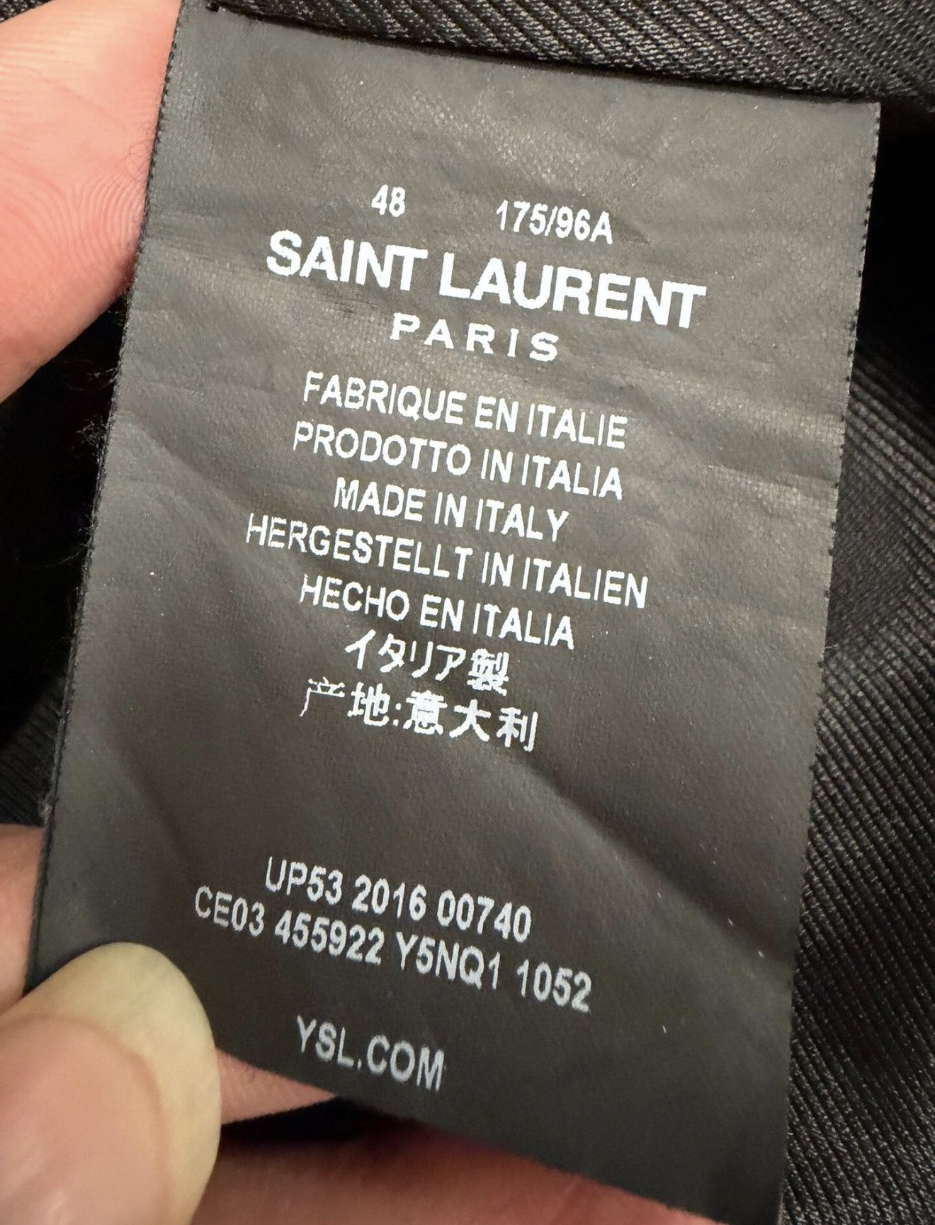 Saint Laurent Paris Saint Laurent Paris 16FW Rainbow Shark Moto Leather Jacket Size US M / EU 48-50 / 2 - 6 Thumbnail