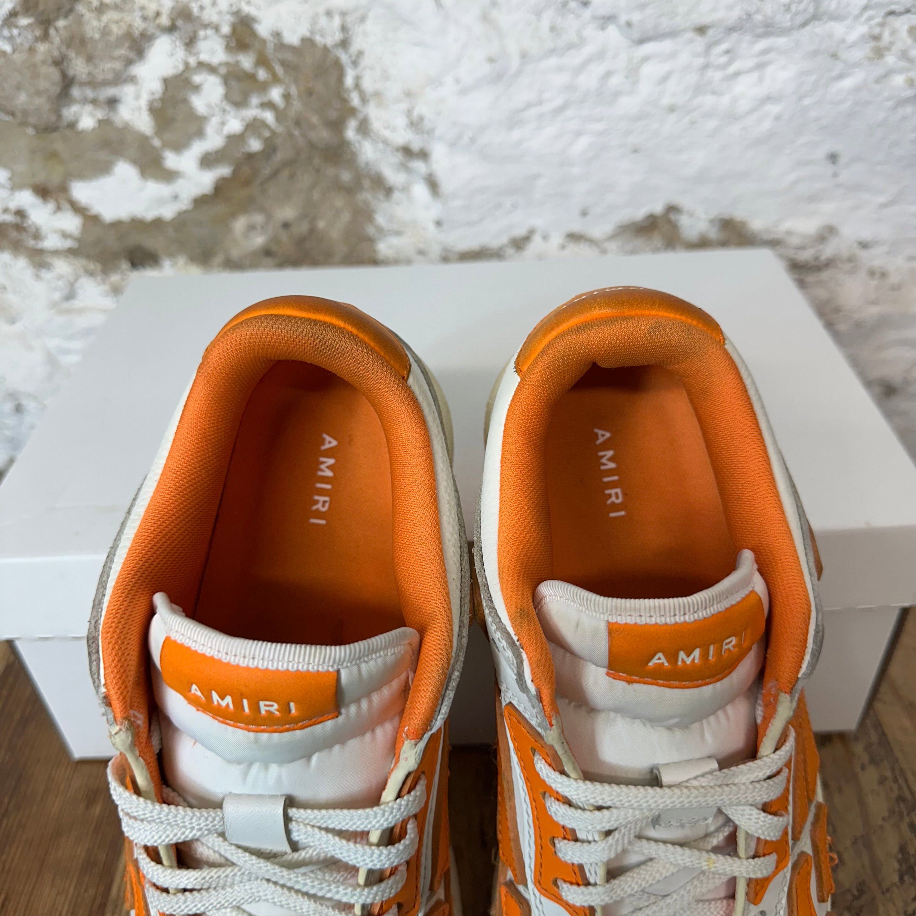 Amiri Amiri Orange Skeleton White Cream Sneaker Sz 8 (41) Size US 8 / EU 41 - 4 Thumbnail