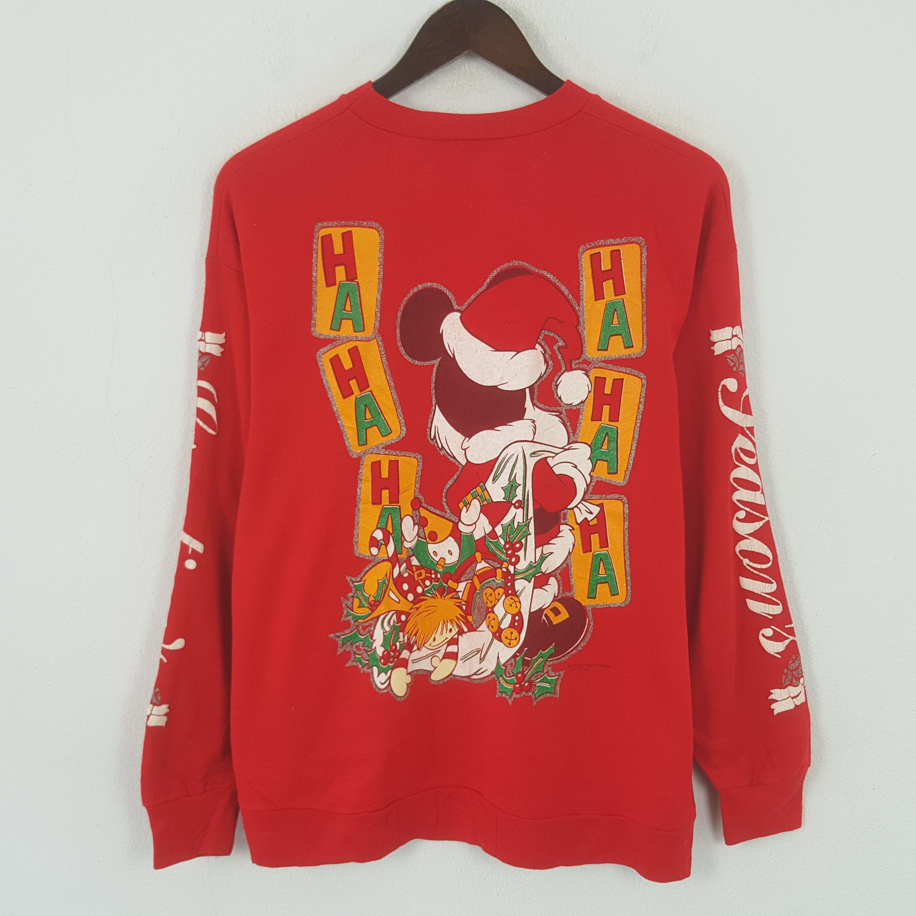 Disney 90’s Mickey Mouse Disney by Allison MFG Christmas Sweatshirt Size US M / EU 48-50 / 2 - 3 Thumbnail